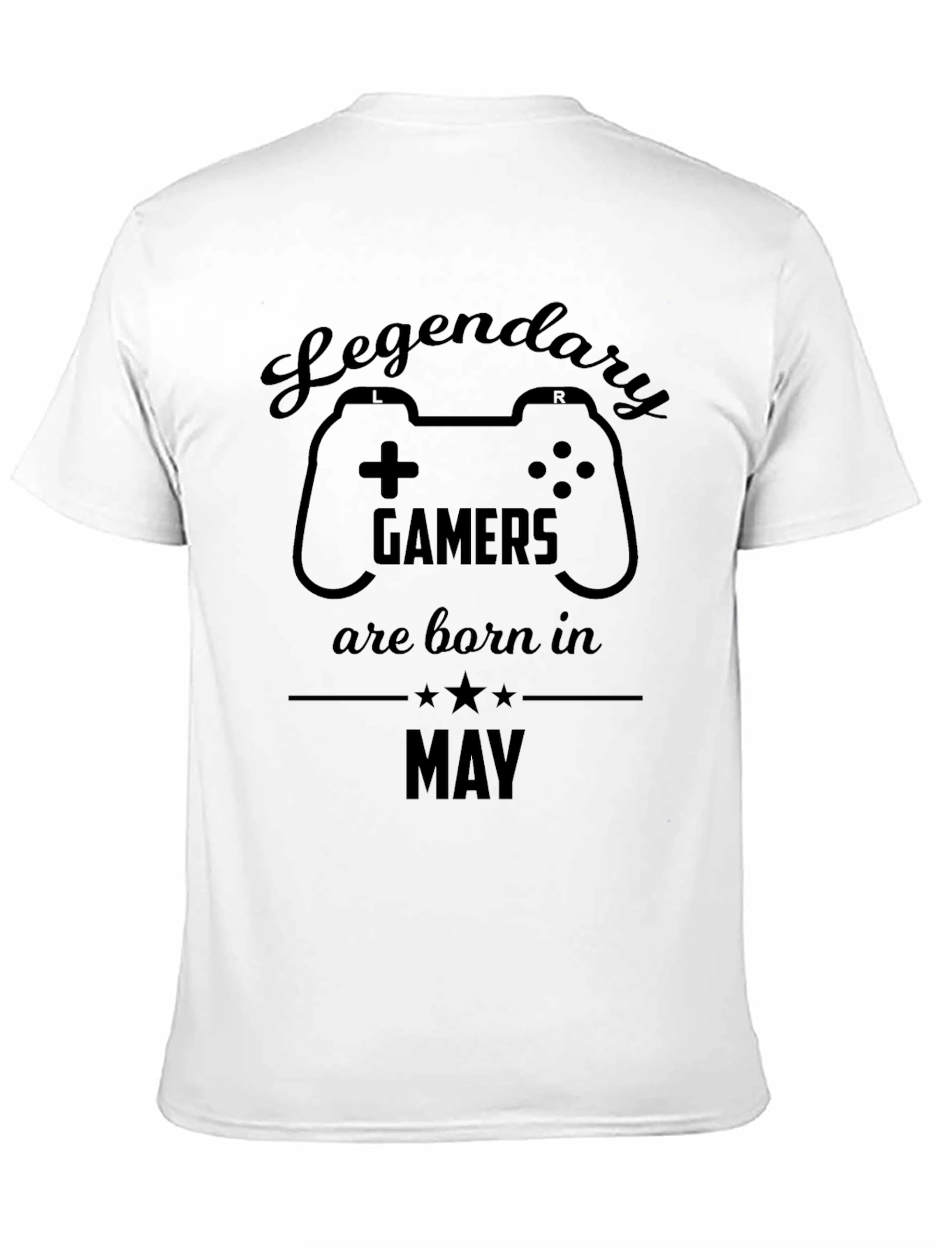 Legendary Gamers Born in May Black T-Shirt