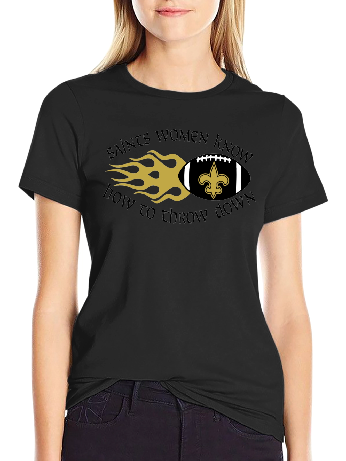 Saints Women Know How to Throw Down T-Shirt