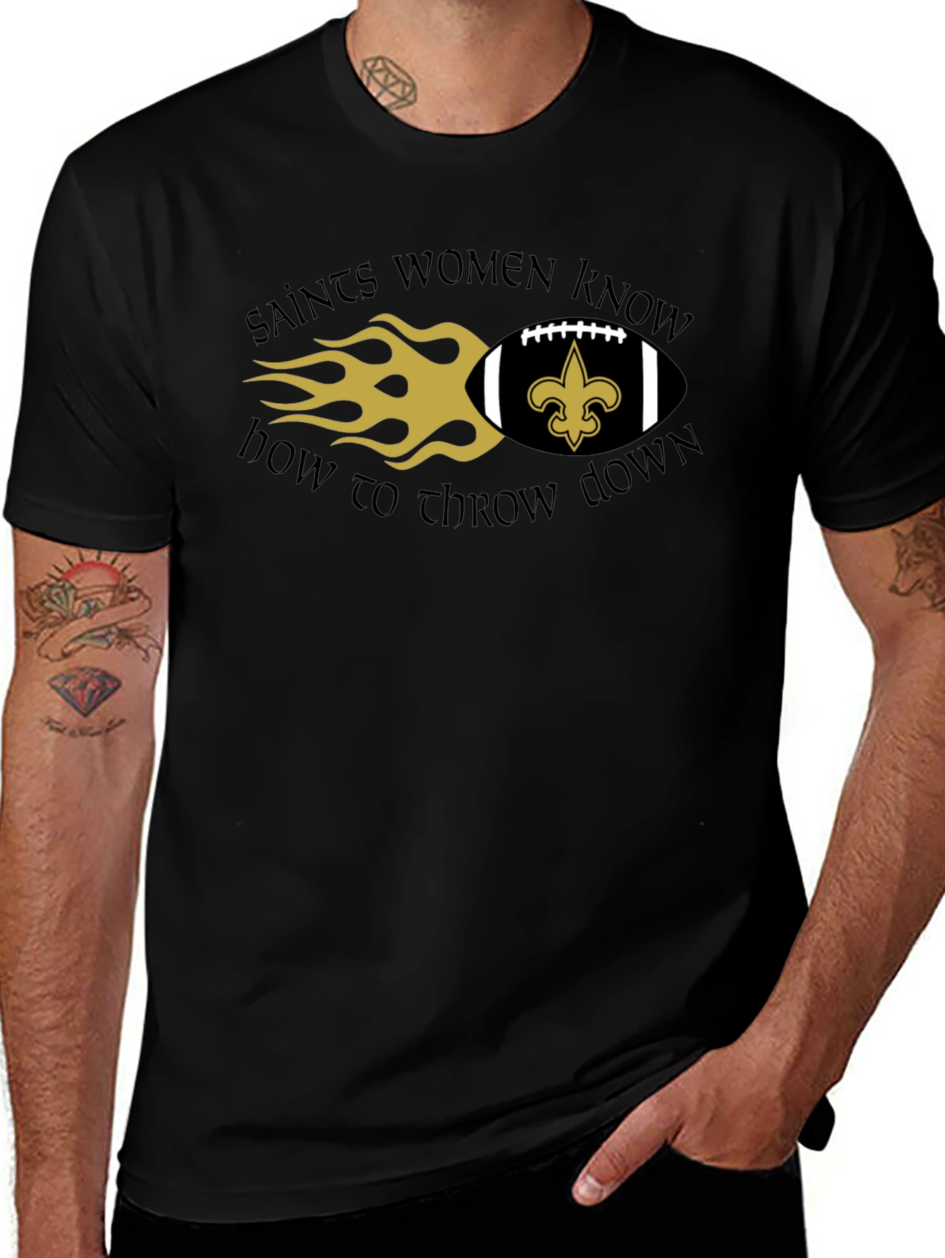 Saints Women Know How to Throw Down T-Shirt