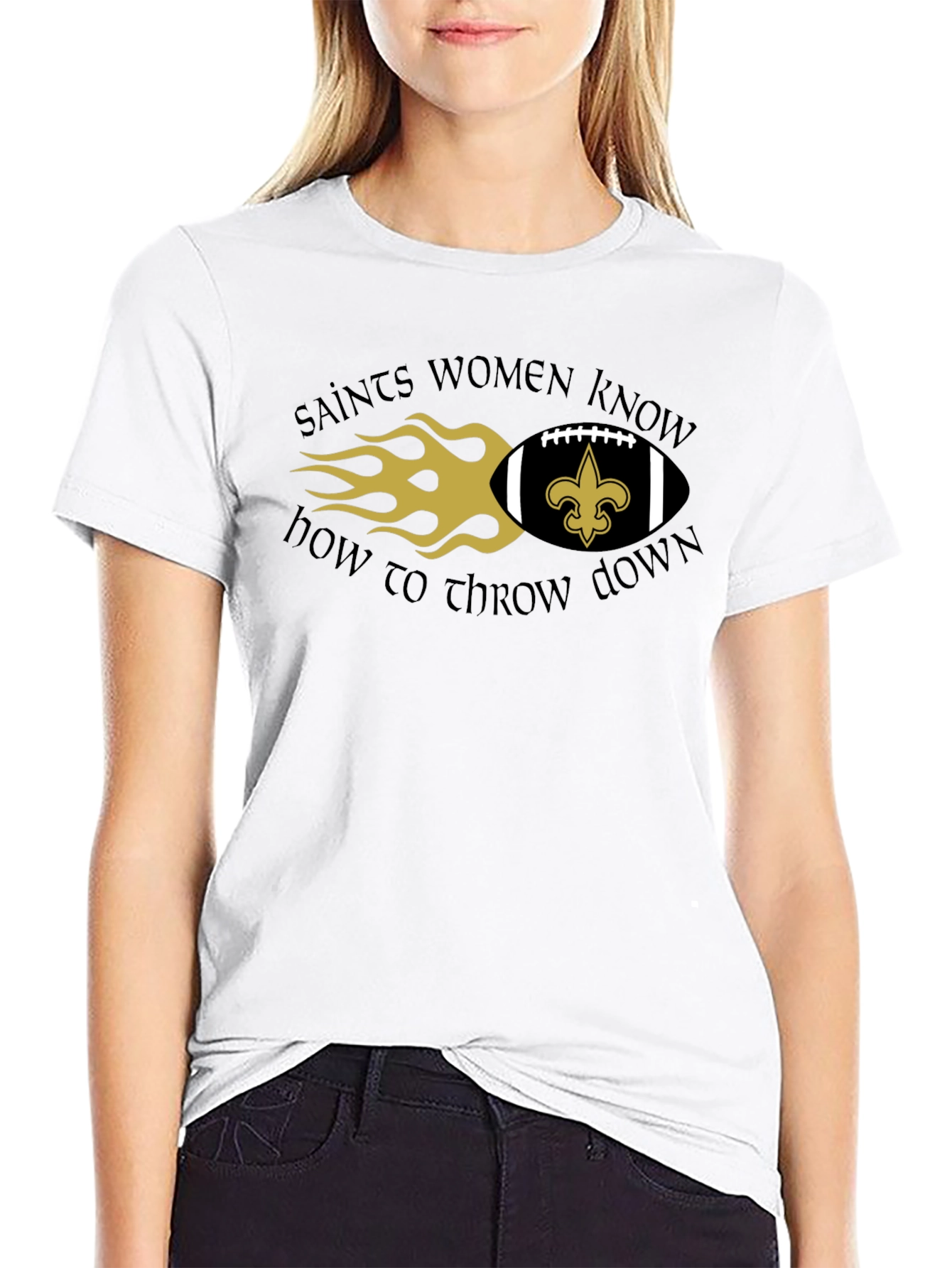 Saints Women Know How to Throw Down T-Shirt