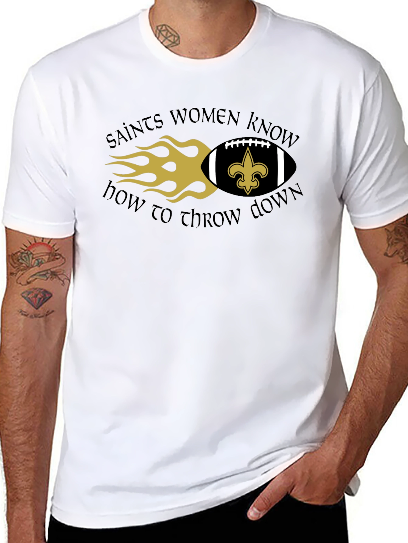 Saints Women Know How to Throw Down T-Shirt