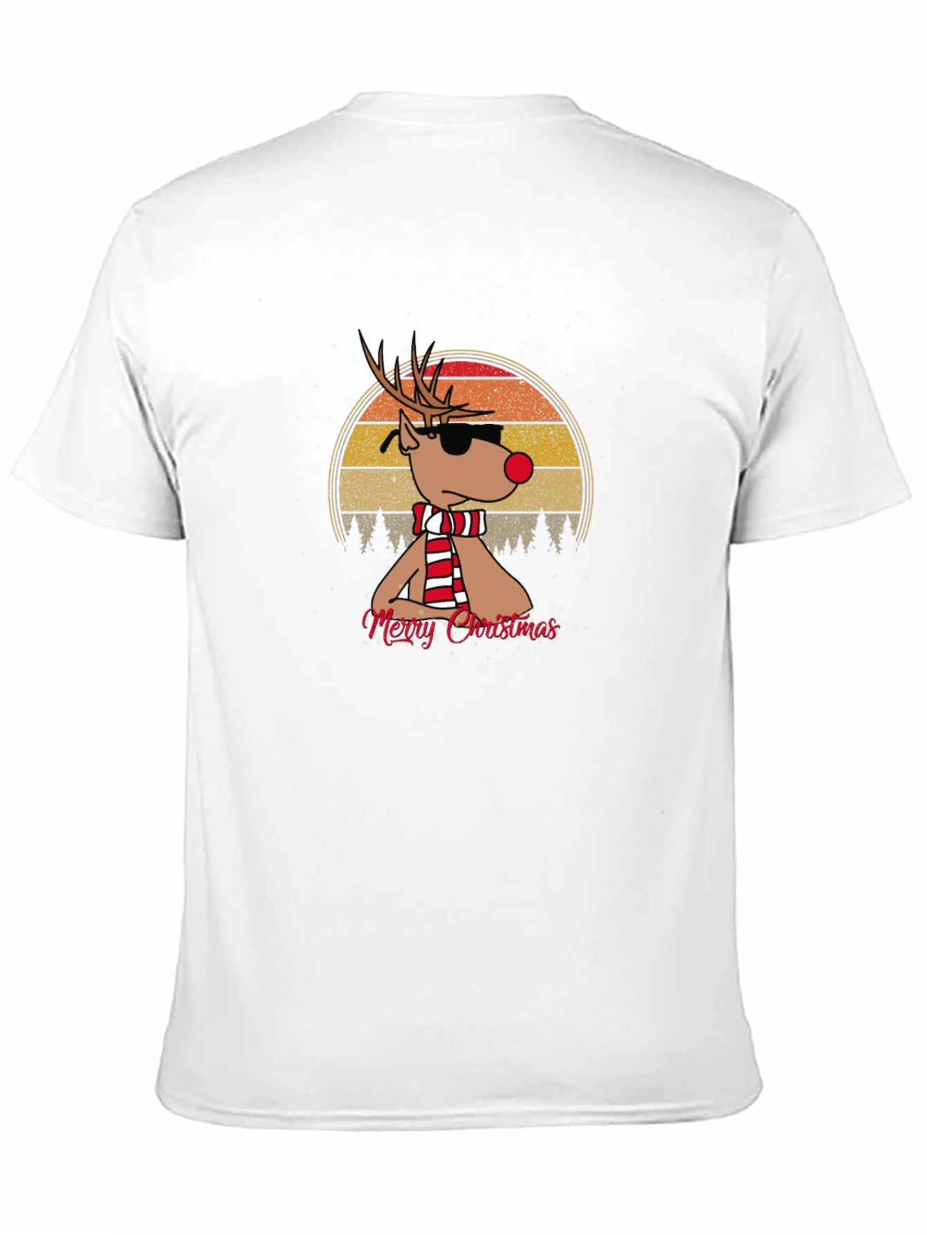Cool Christmas Reindeer Graphic Tee
