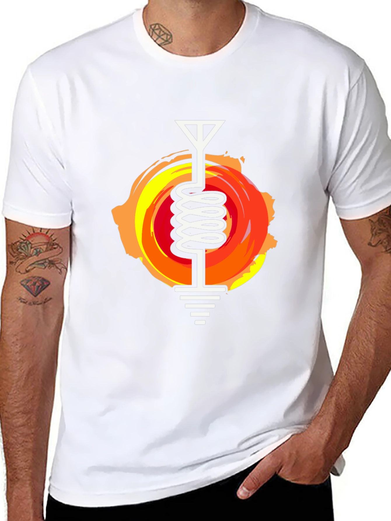 Antenna Coil Graphic Tee - Unique Design