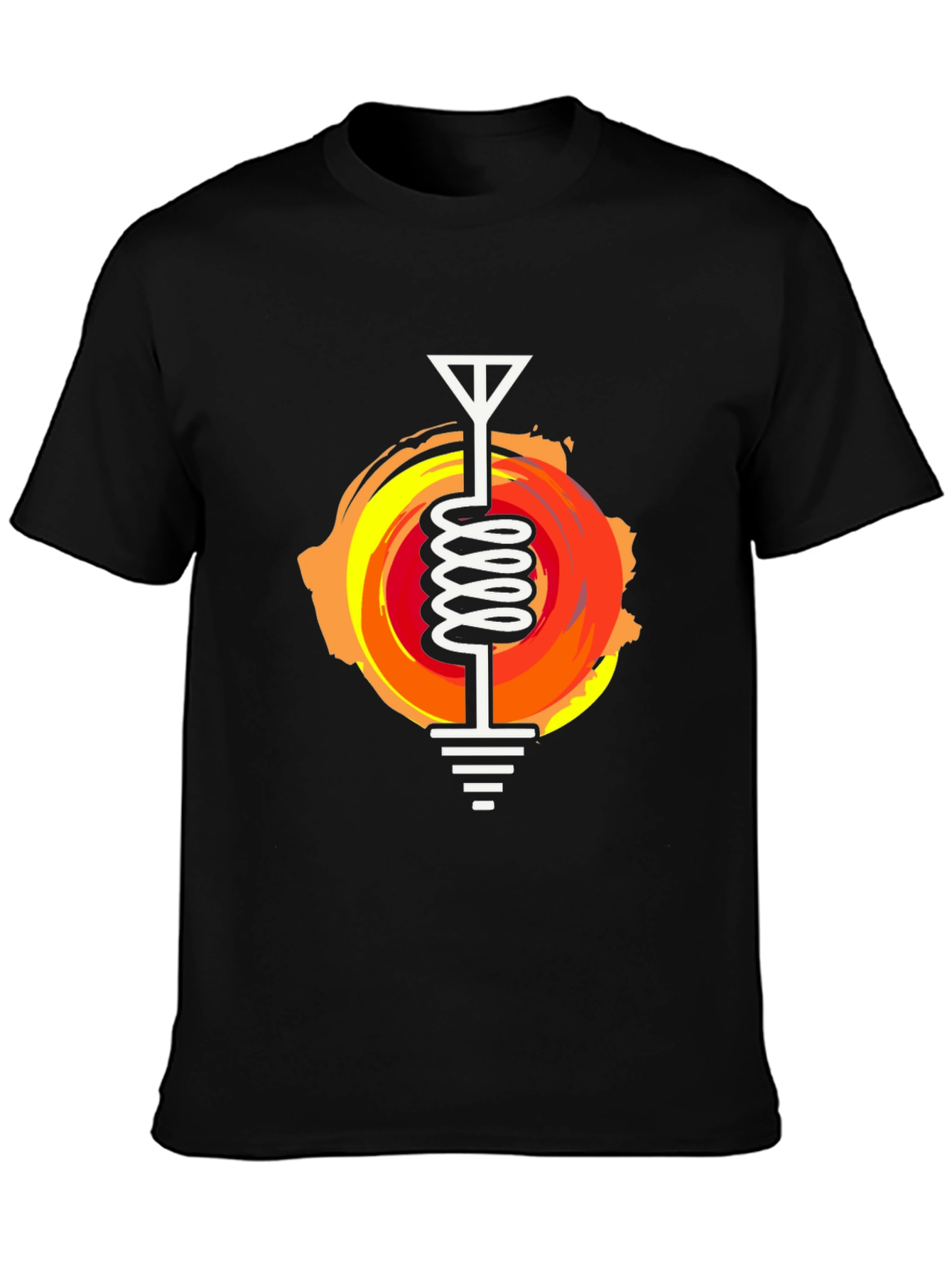 Antenna Coil Graphic Tee - Unique Design