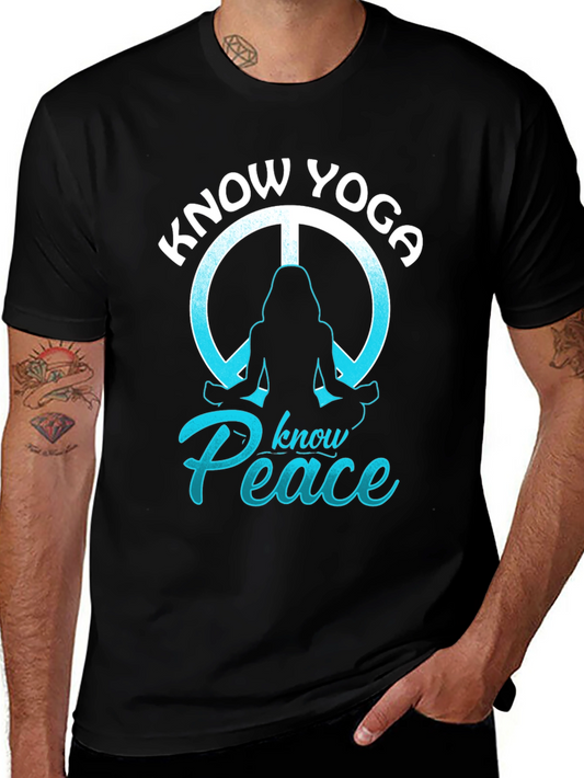 Know Yoga Know Peace Graphic T-Shirt