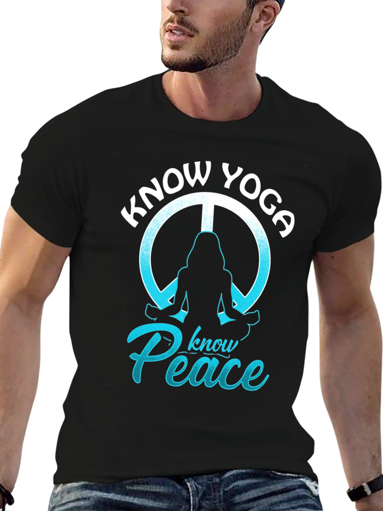 Know Yoga Know Peace Graphic T-Shirt