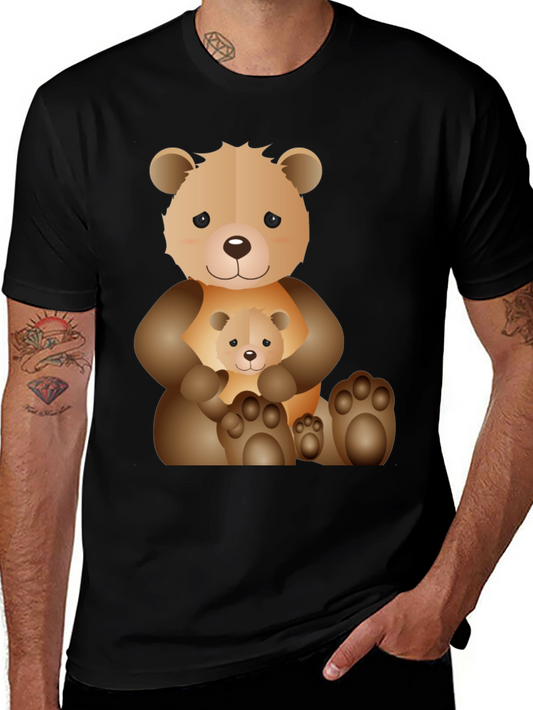 Cute Teddy Bear Graphic T-Shirt