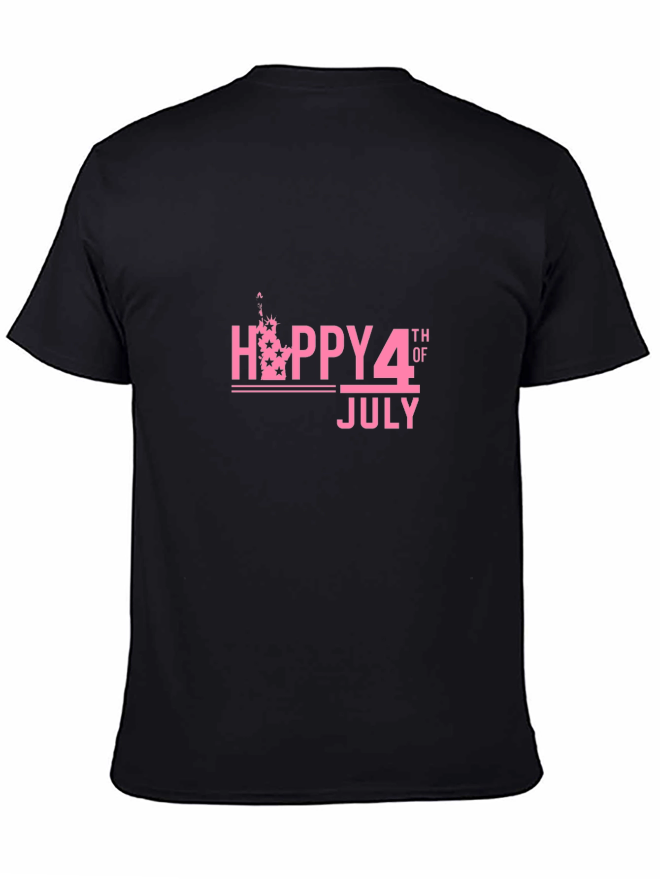 Happy 4th of July Graphic Tee - Black