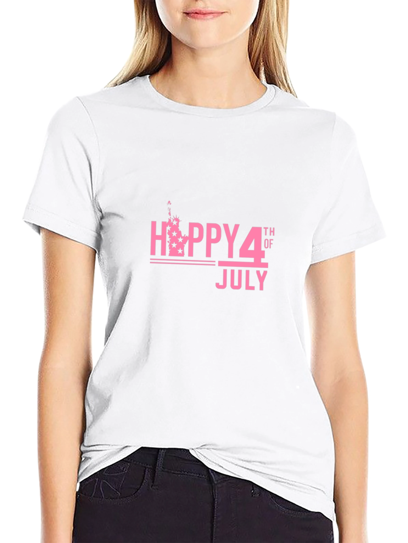 Happy 4th of July Graphic Tee - Black