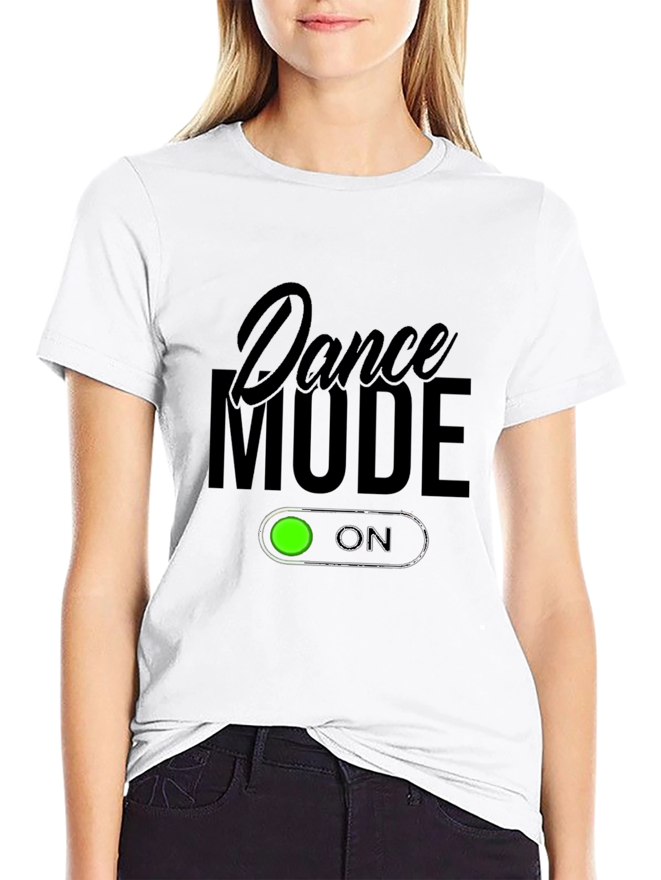 Dance Mode On Black T-Shirt