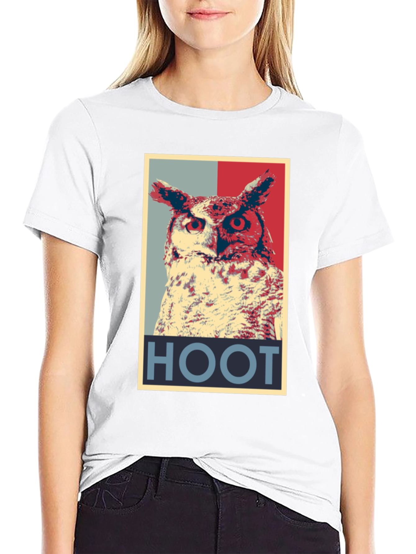 Hoot Owl Graphic Tee - Mens Black T-Shirt