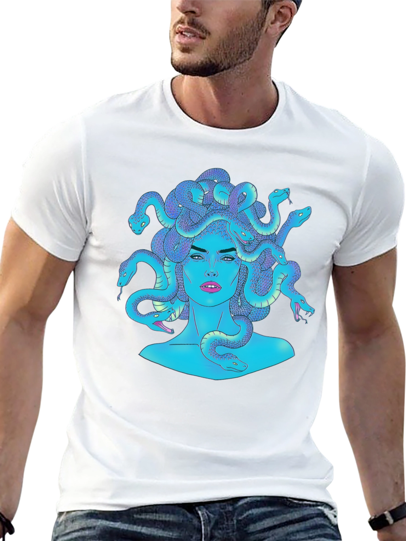 Medusa Graphic Tee - Mythical Creature Fashion