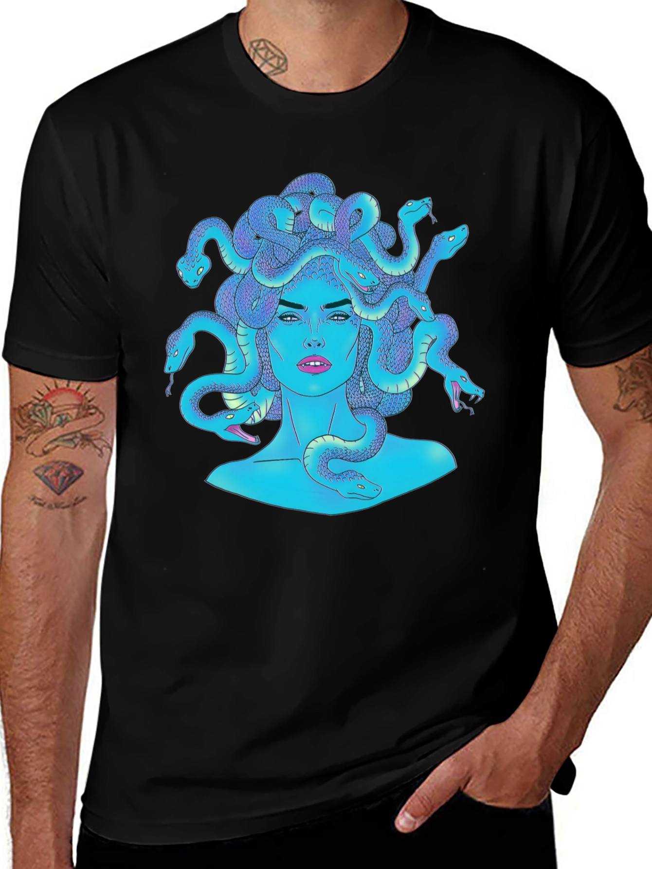 Medusa Graphic Tee - Mythical Creature Fashion