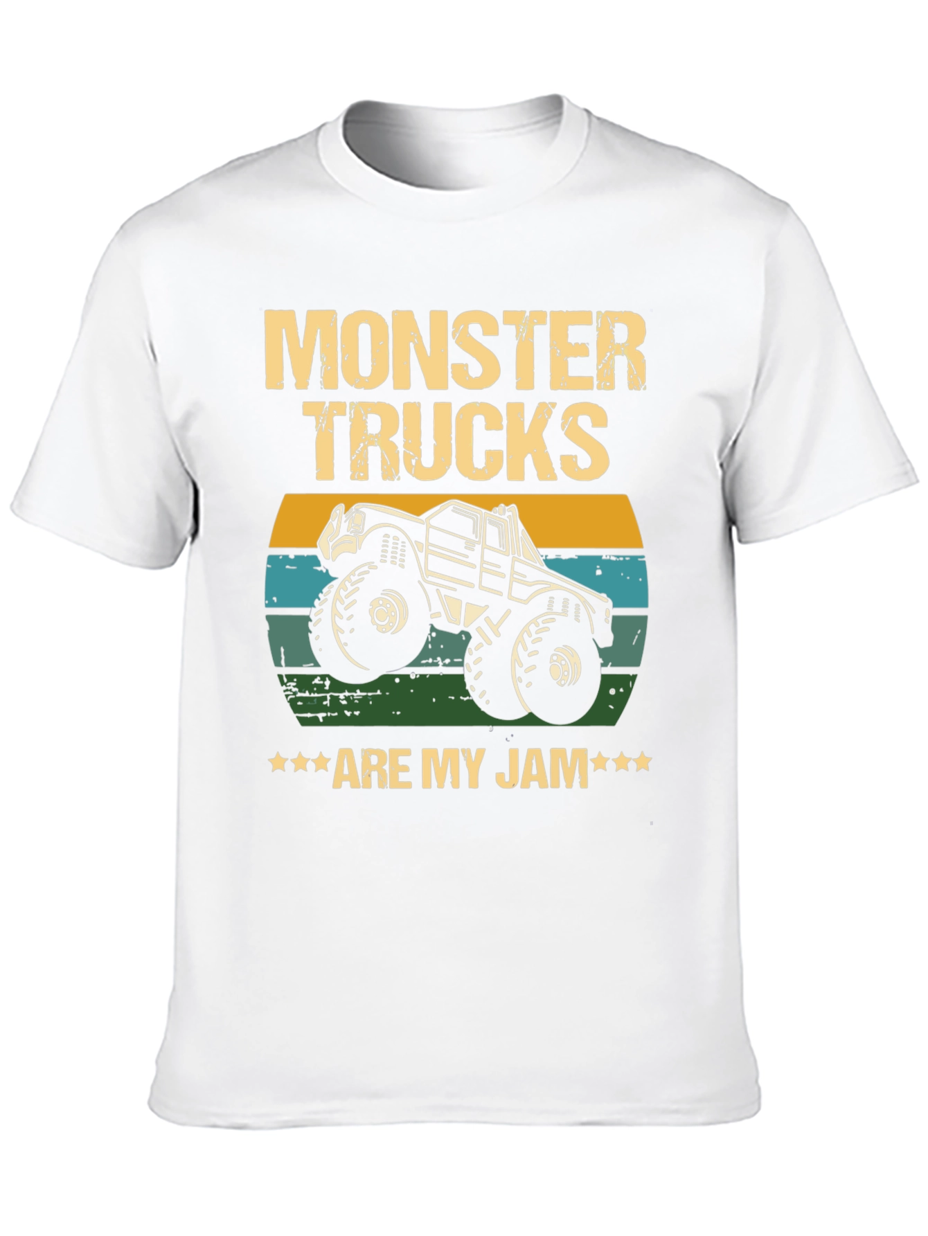 Monster Trucks Are My Jam Black T-Shirt