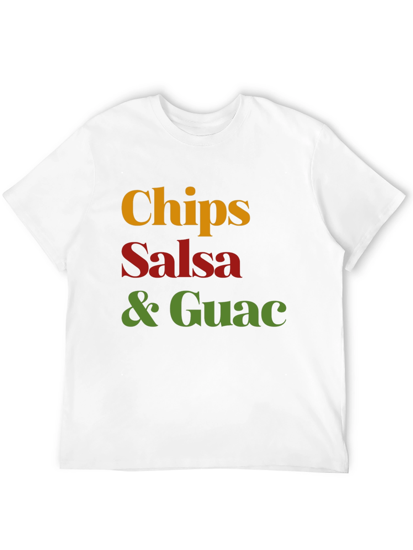 Chips Salsa & Guac T-Shirt - Black Cotton Tee