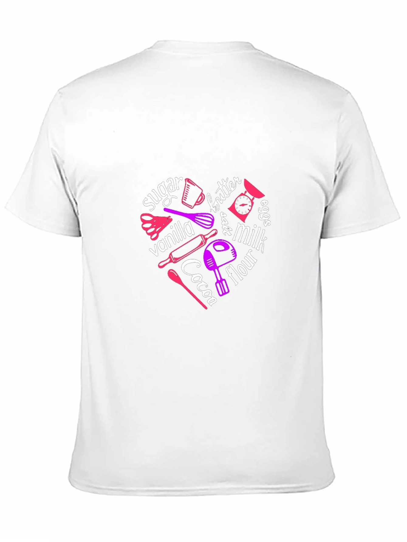Baking Ingredients Heart T-Shirt