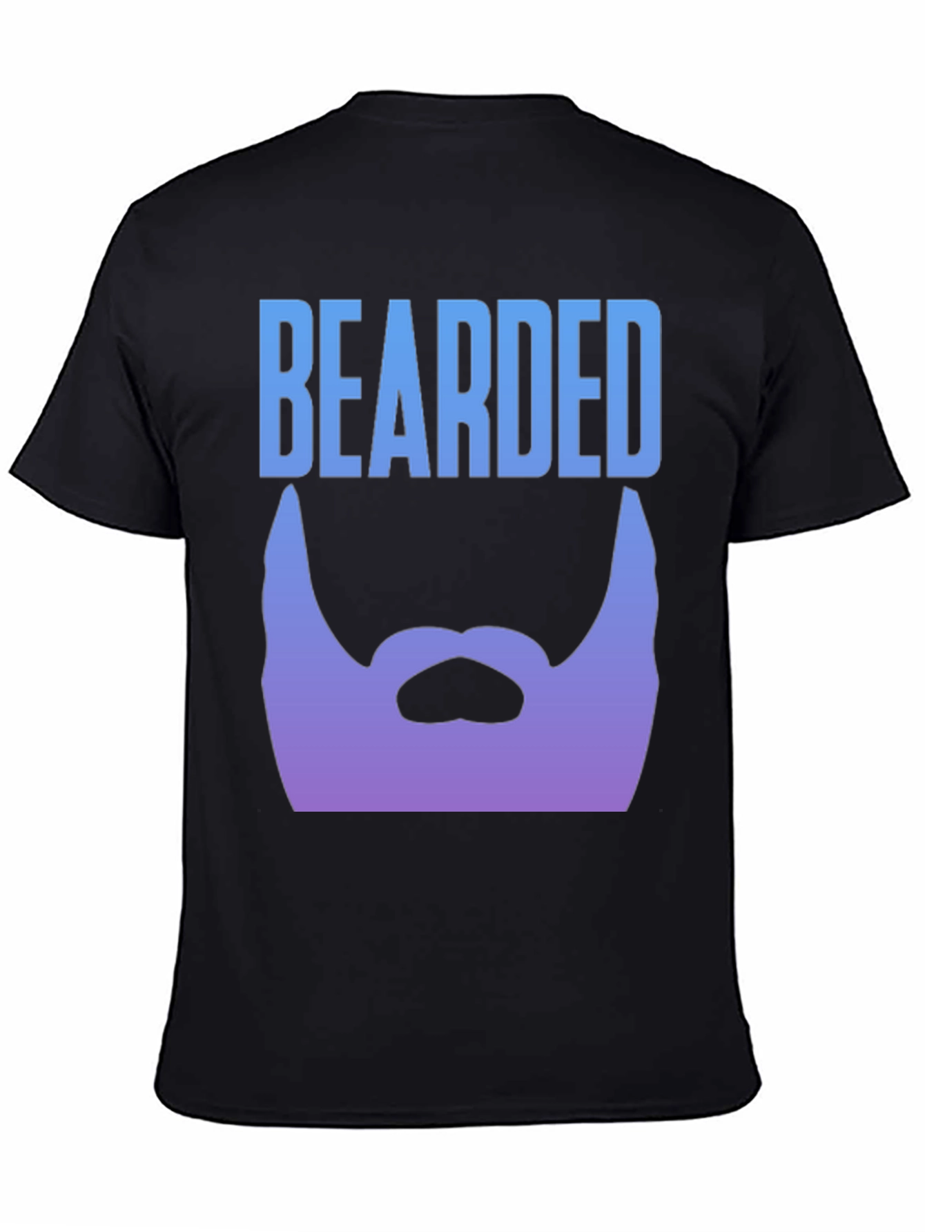 Bearded Graphic Tee - Black Mens T-Shirt