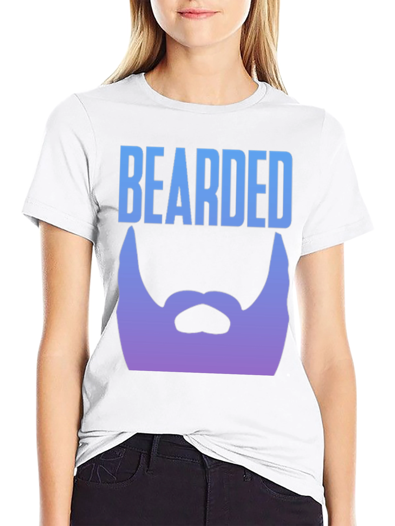 Bearded Graphic Tee - Black Mens T-Shirt