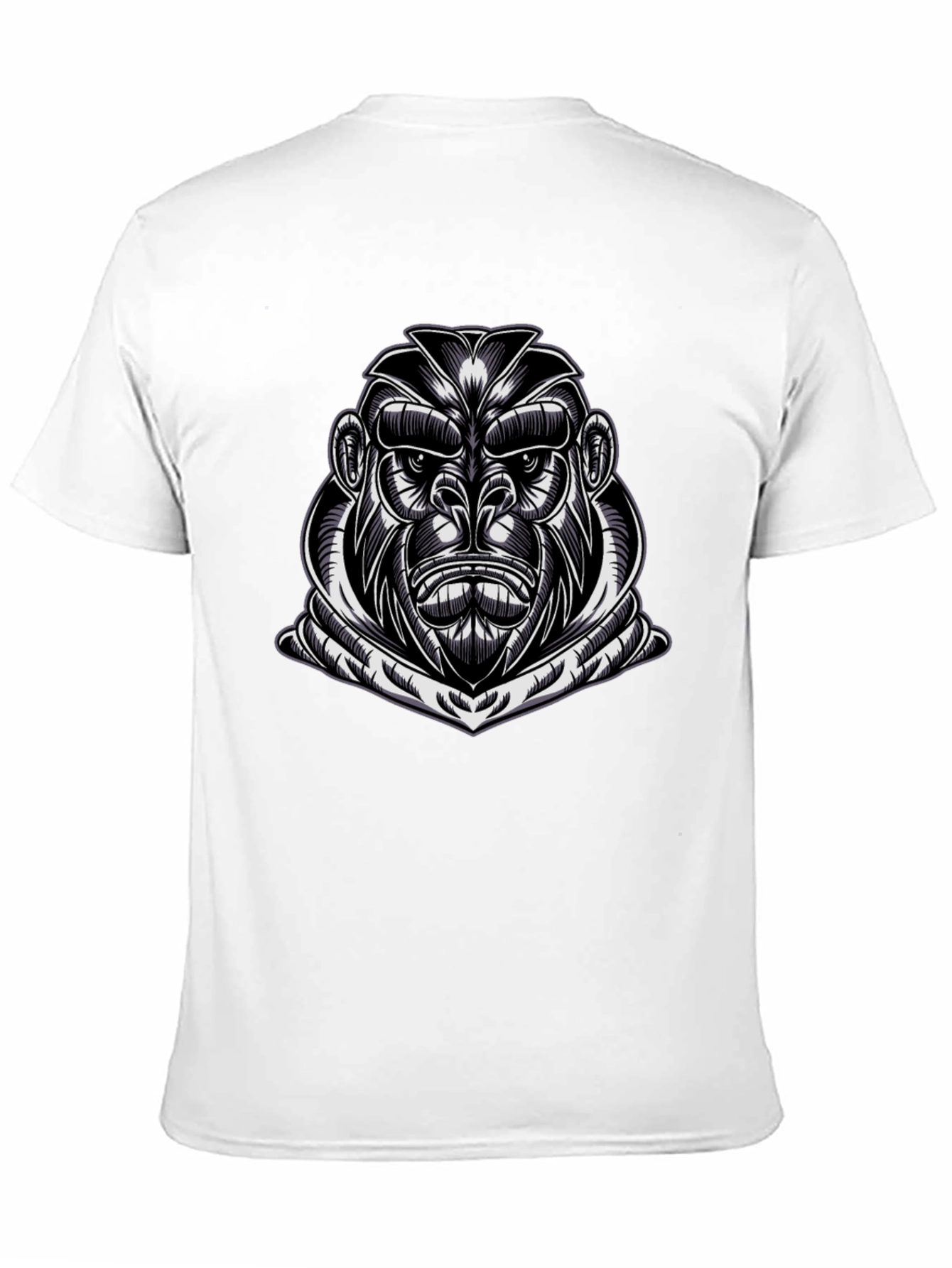 Mens Black Gorilla Graphic T-Shirt