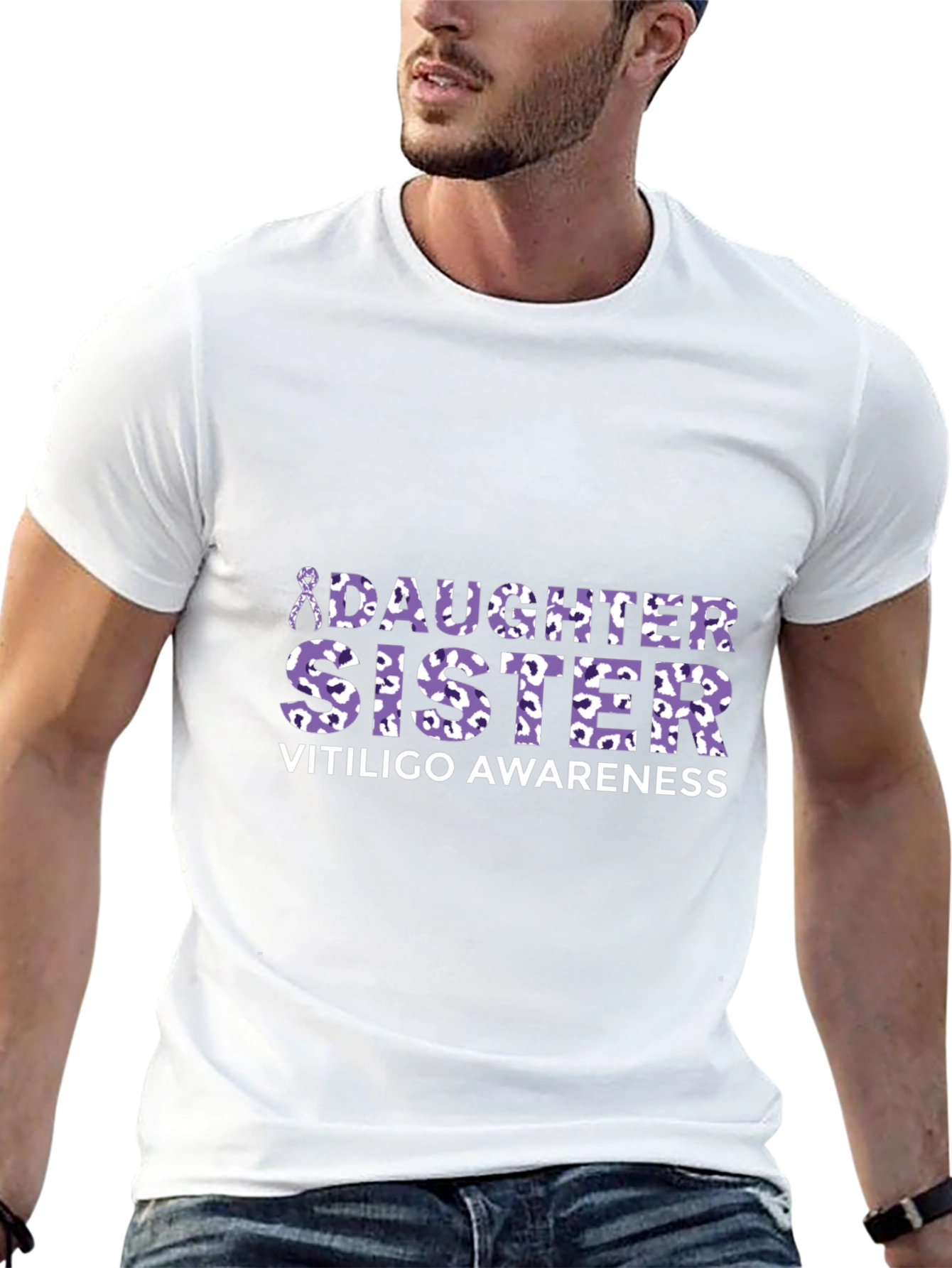 Vitiligo Awareness Daughter Sister T-Shirt