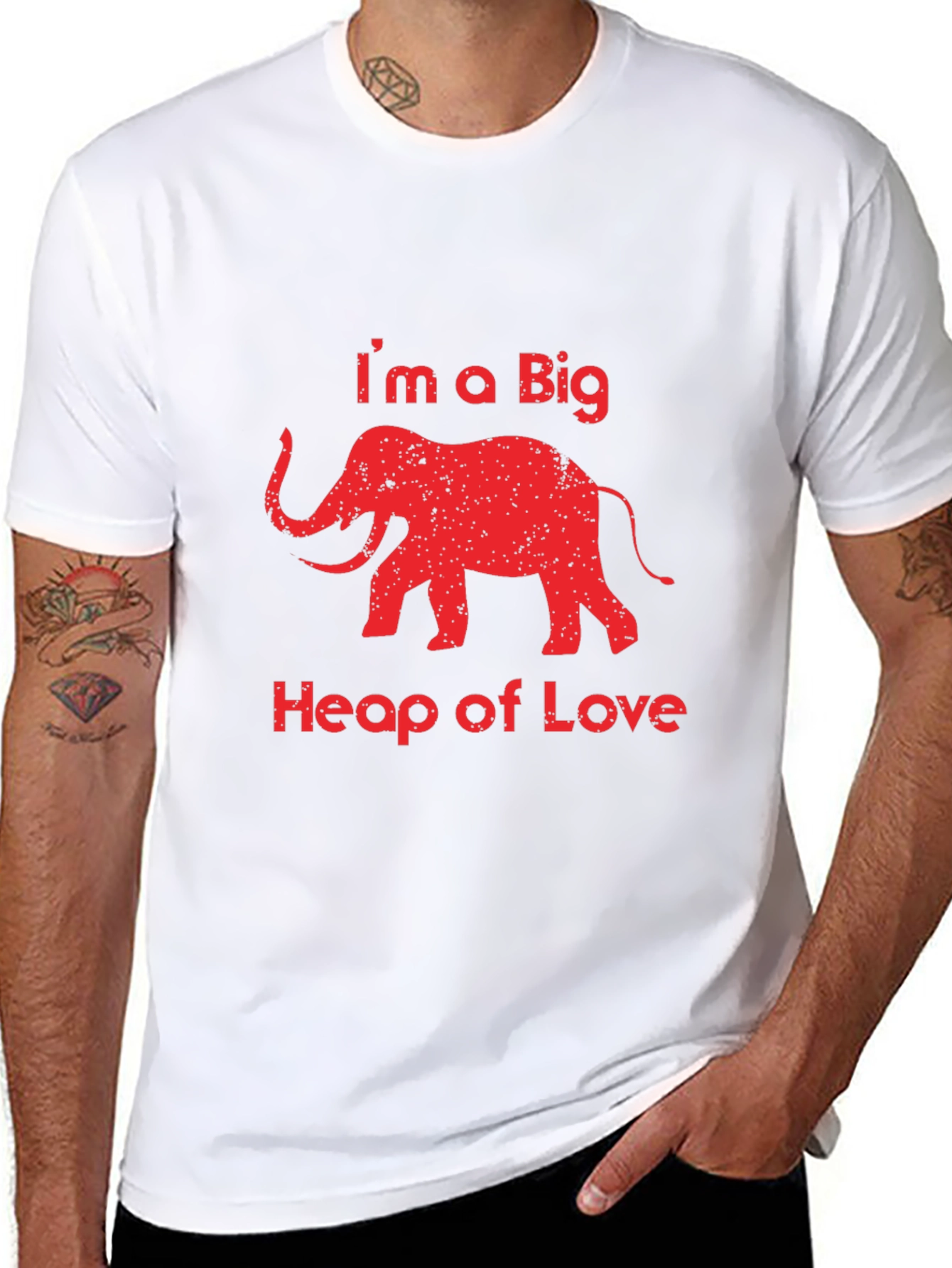 Im a Big Heap of Love Elephant Graphic Tee