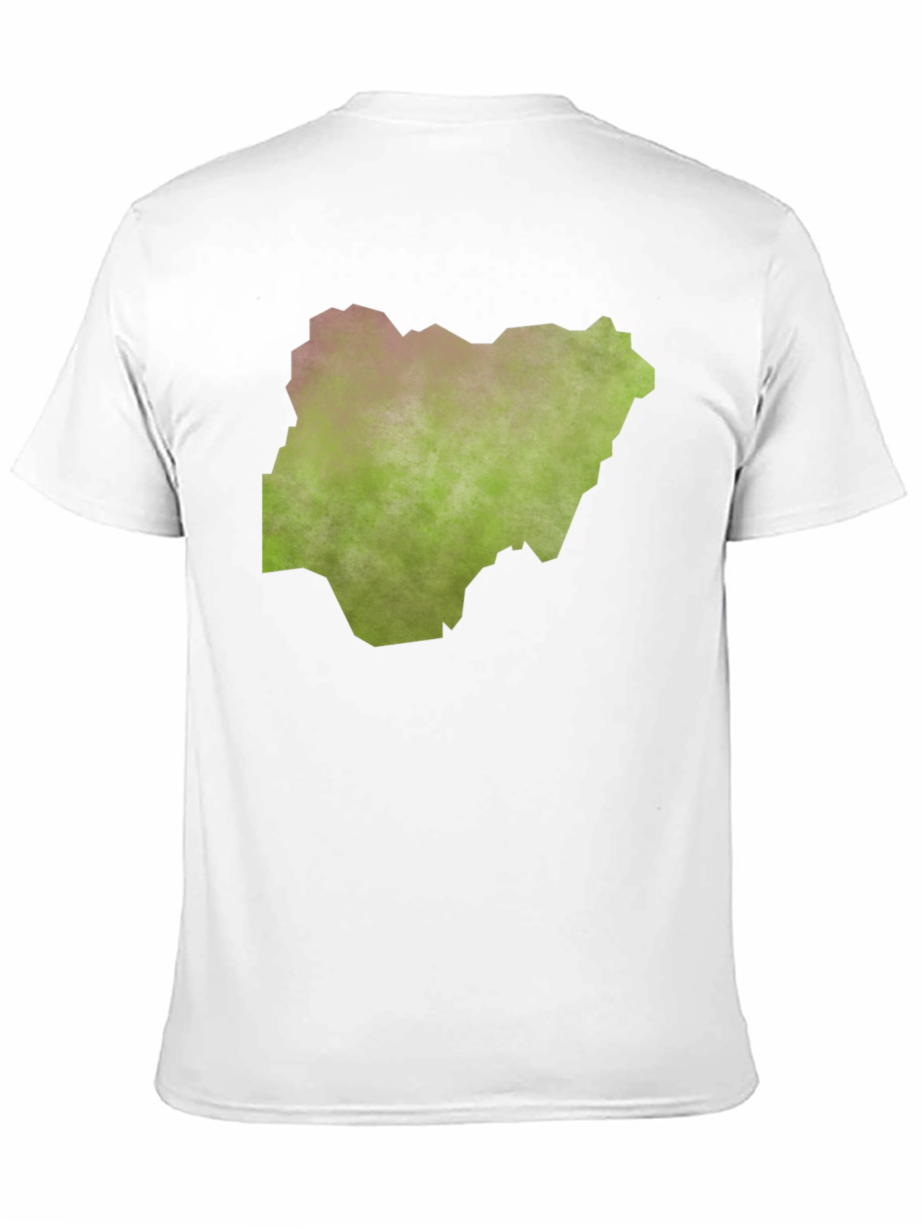 Nigeria Map Graphic Tee - Black Casual T-Shirt