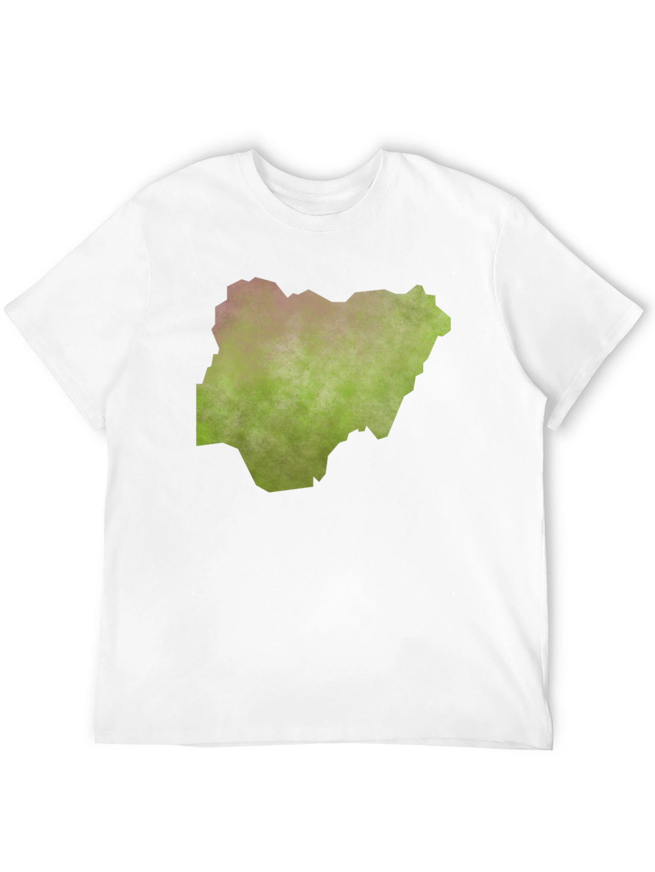 Nigeria Map Graphic Tee - Black Casual T-Shirt