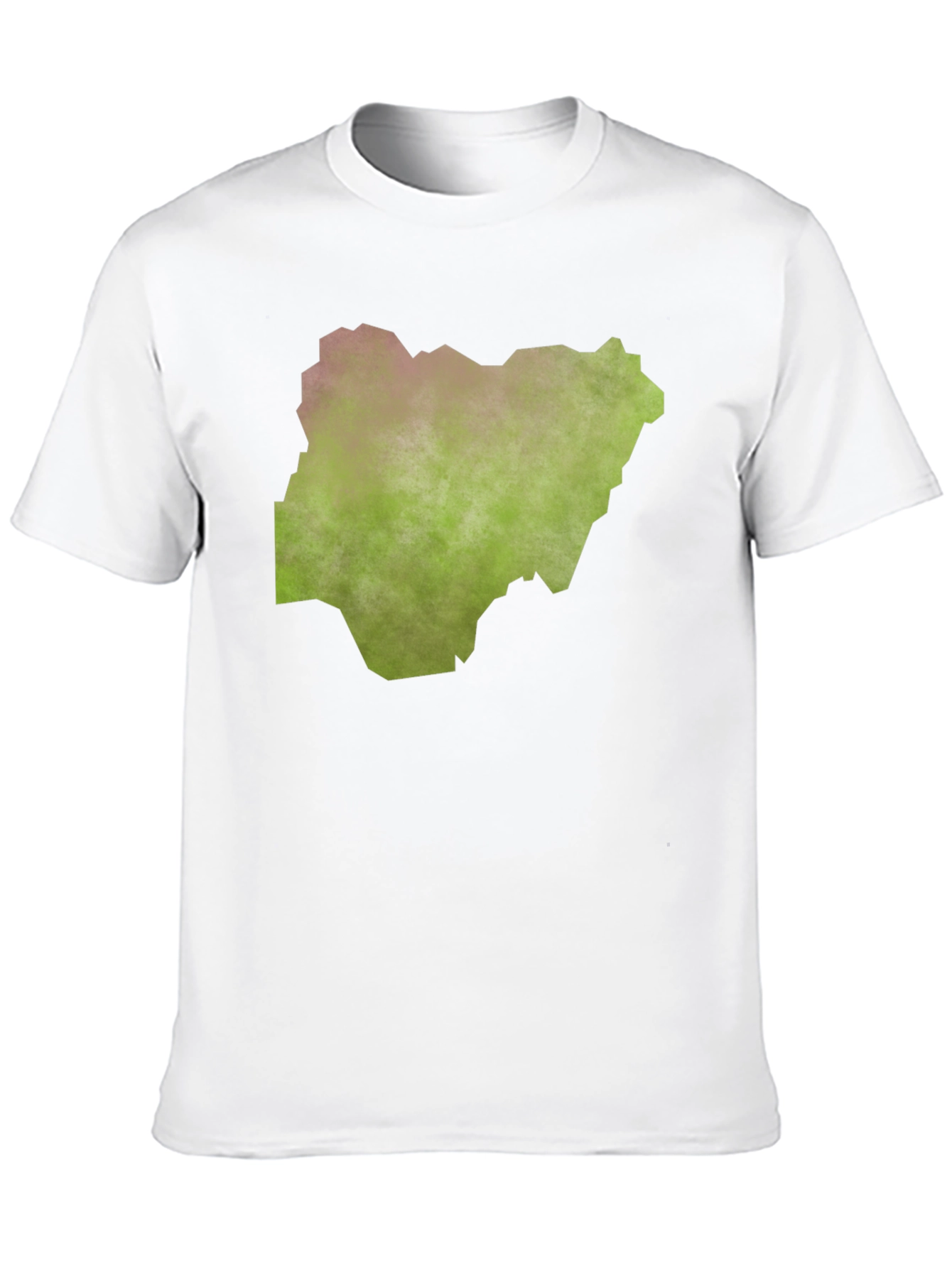 Nigeria Map Graphic Tee - Black Casual T-Shirt