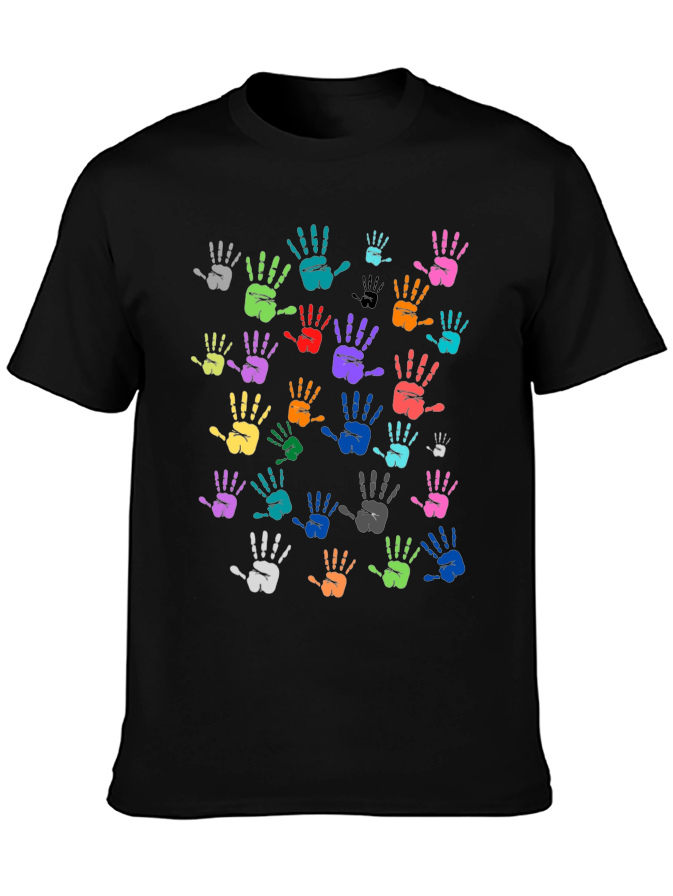 Colorful Handprint T-Shirt