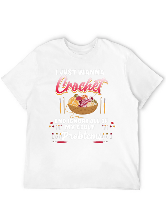 I Just Wanna Crochet Funny T-Shirt