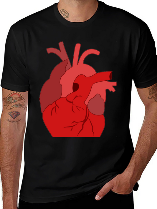 Anatomical Heart Graphic T-Shirt - Unique Design
