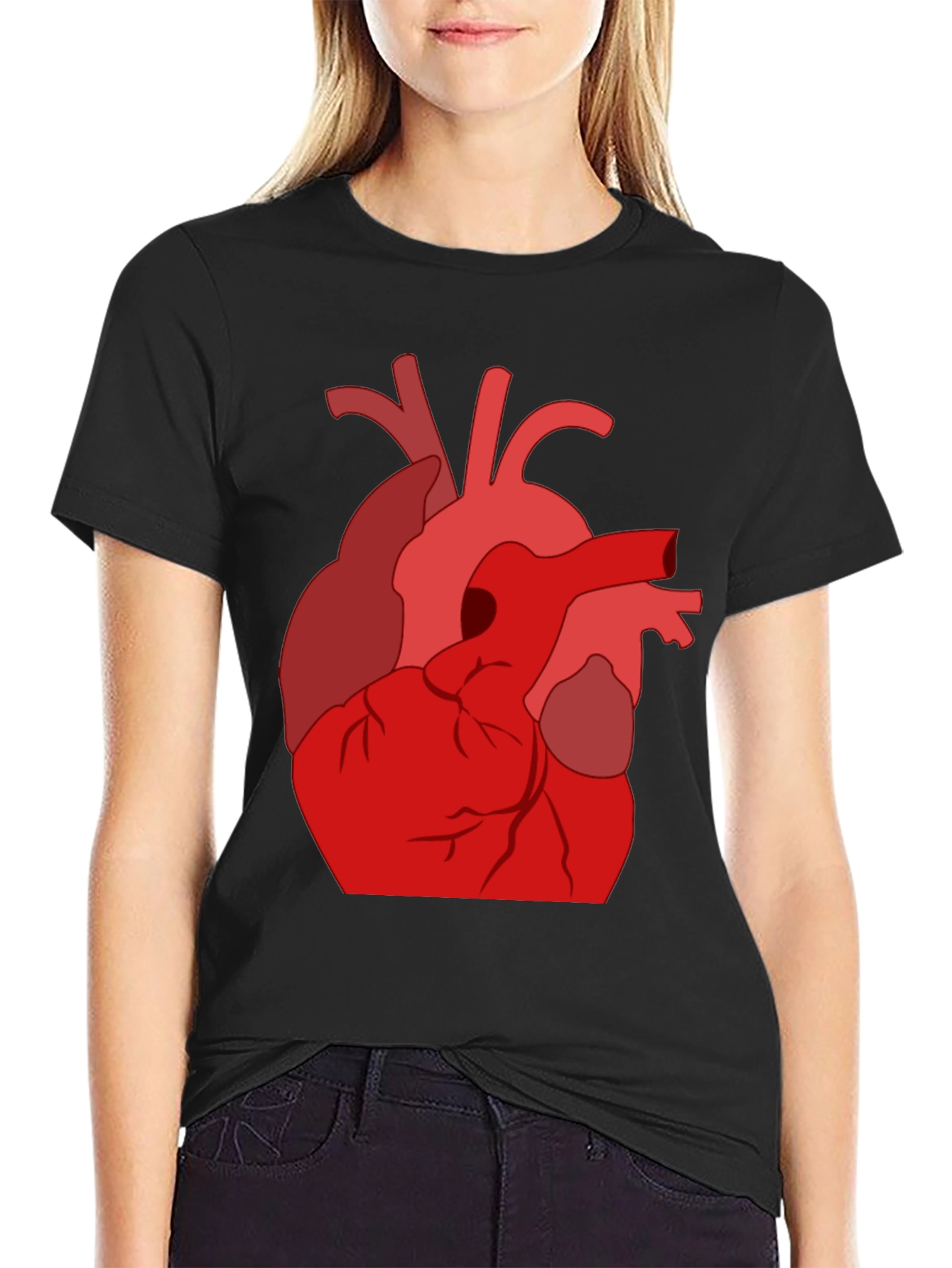 Anatomical Heart Graphic T-Shirt - Unique Design