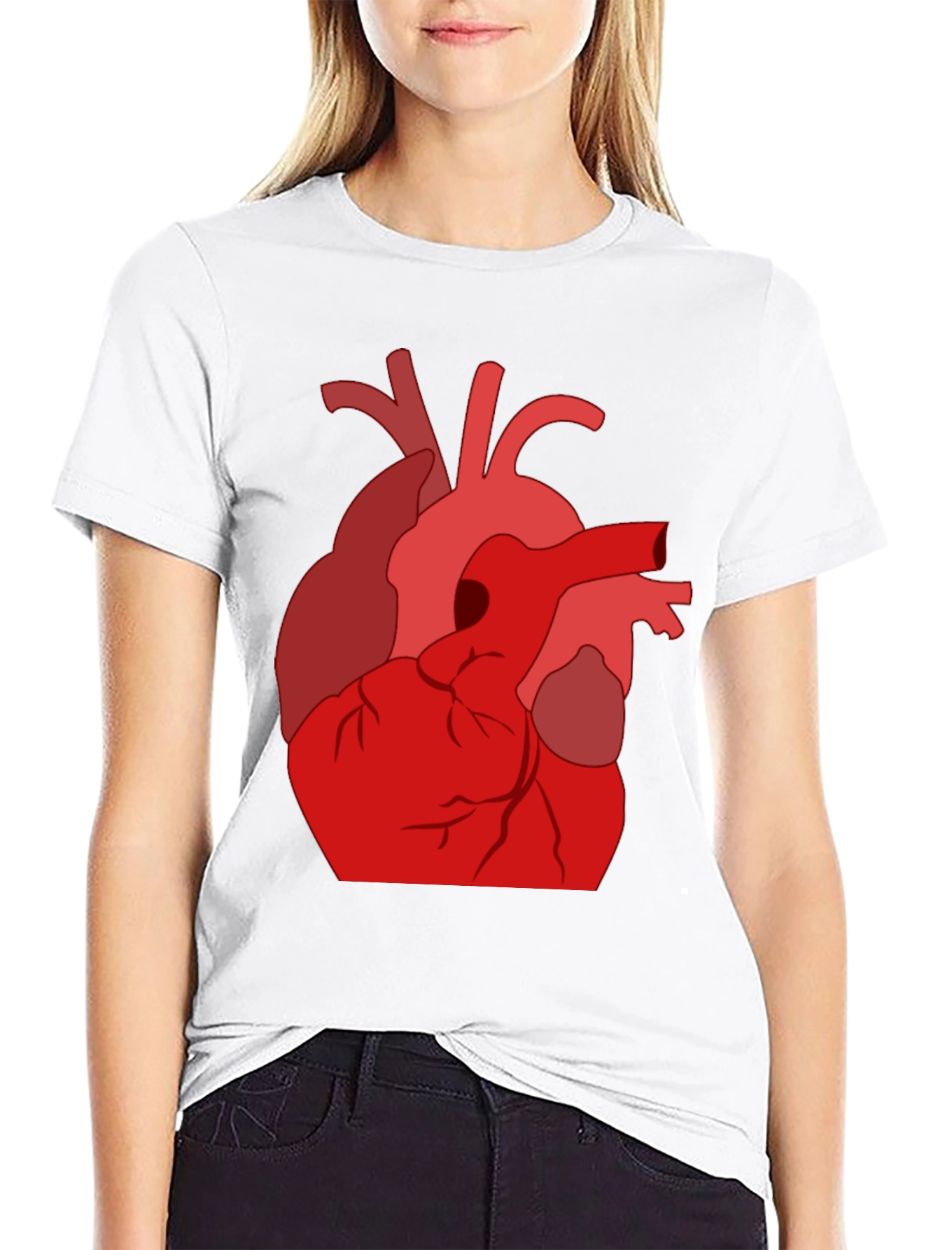 Anatomical Heart Graphic T-Shirt - Unique Design