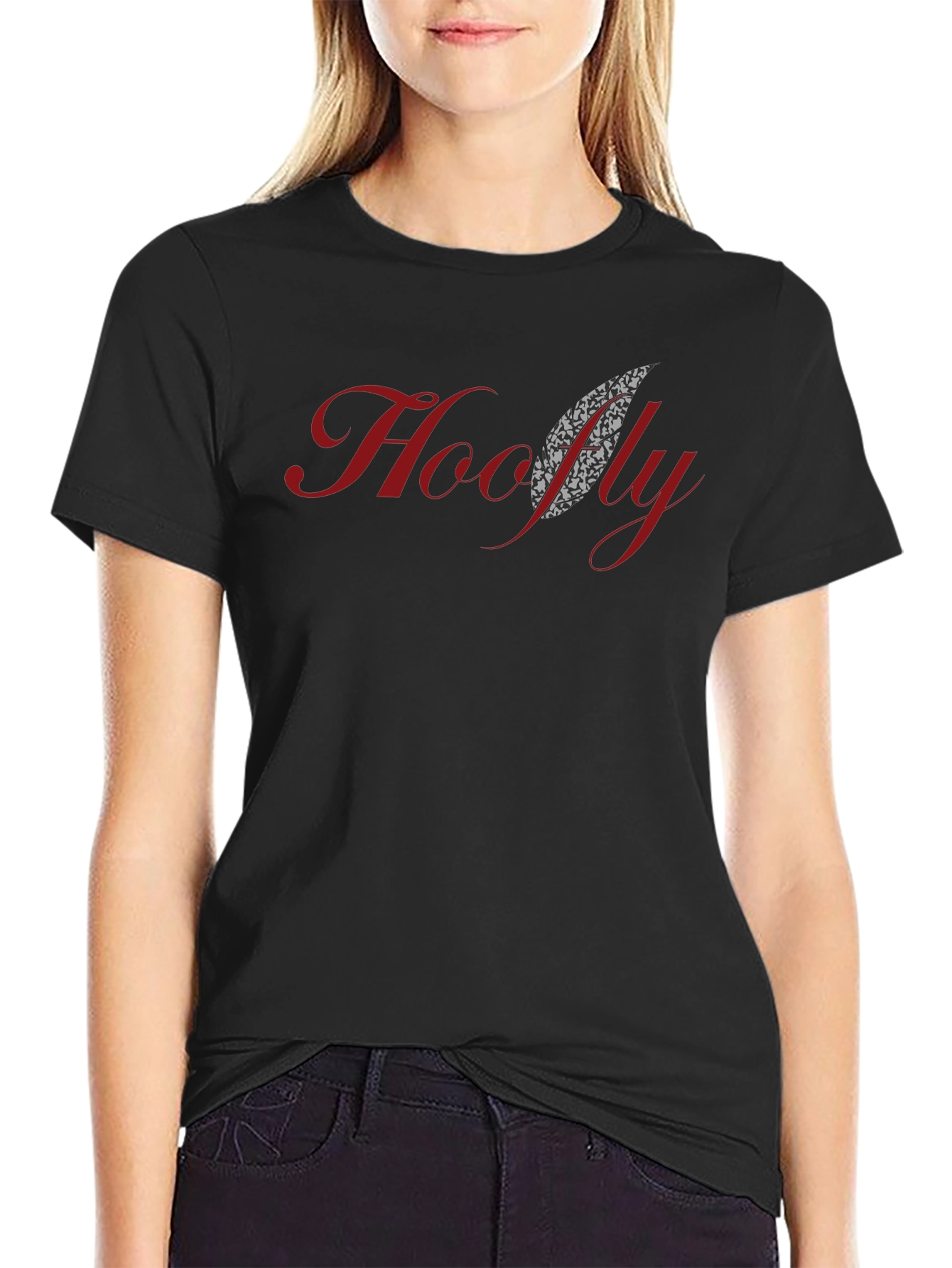 Hoofly Graphic Tee - Stylish Black T-Shirt
