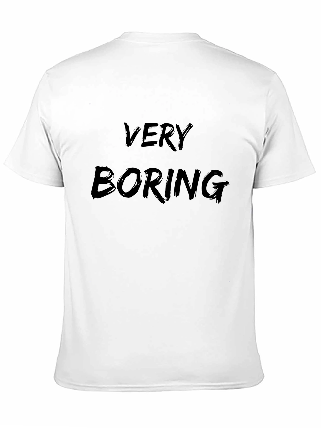 Very Boring Black Cotton T-Shirt