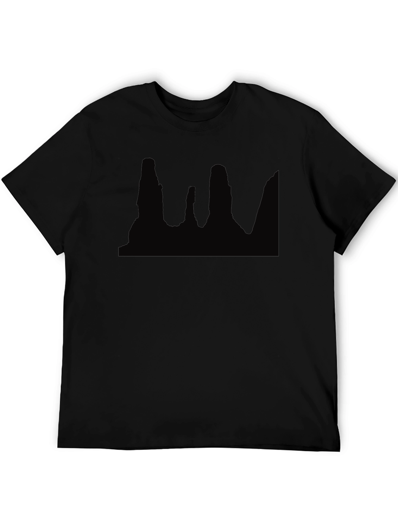 Black Graphic Tee - Desert Skyline