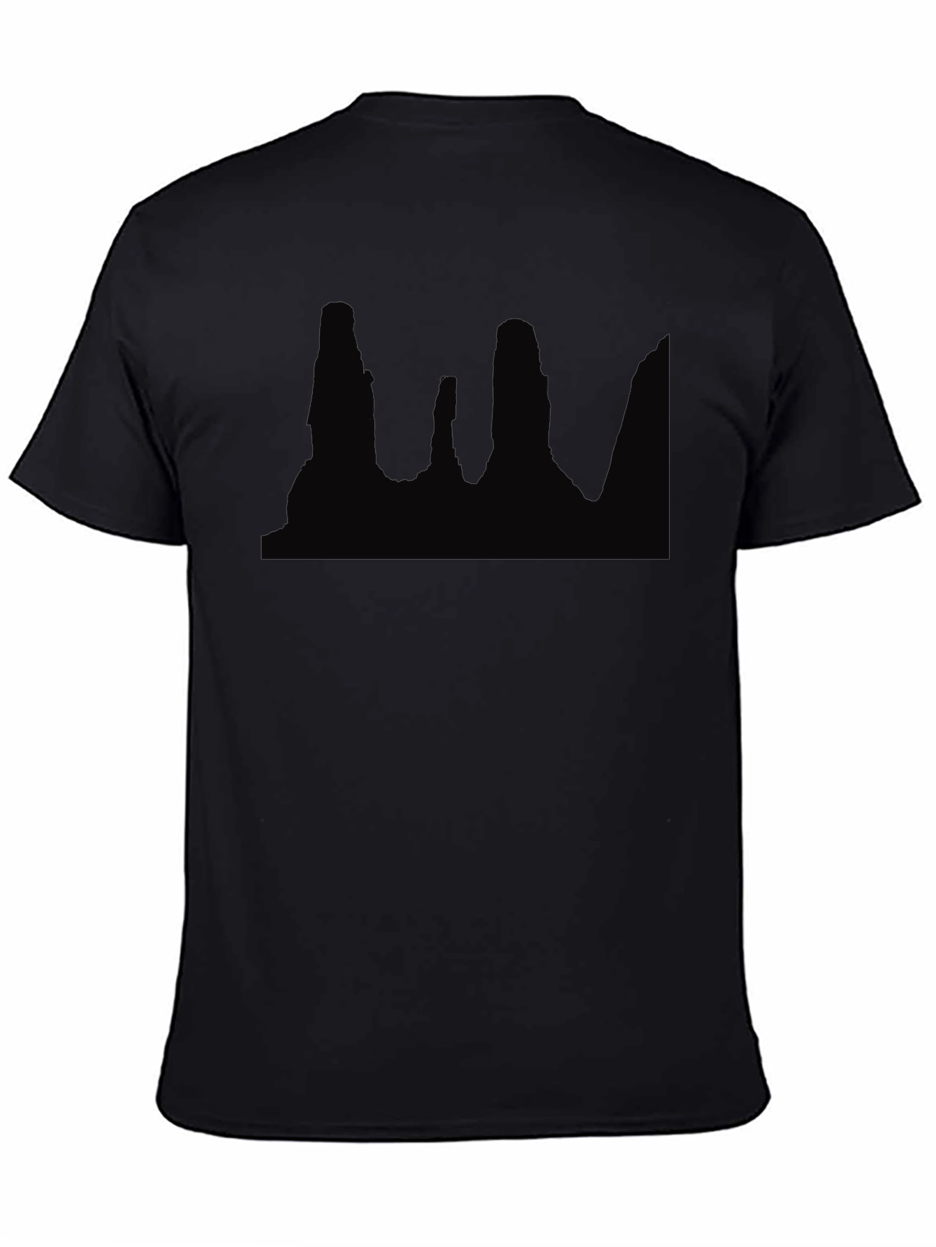 Black Graphic Tee - Desert Skyline