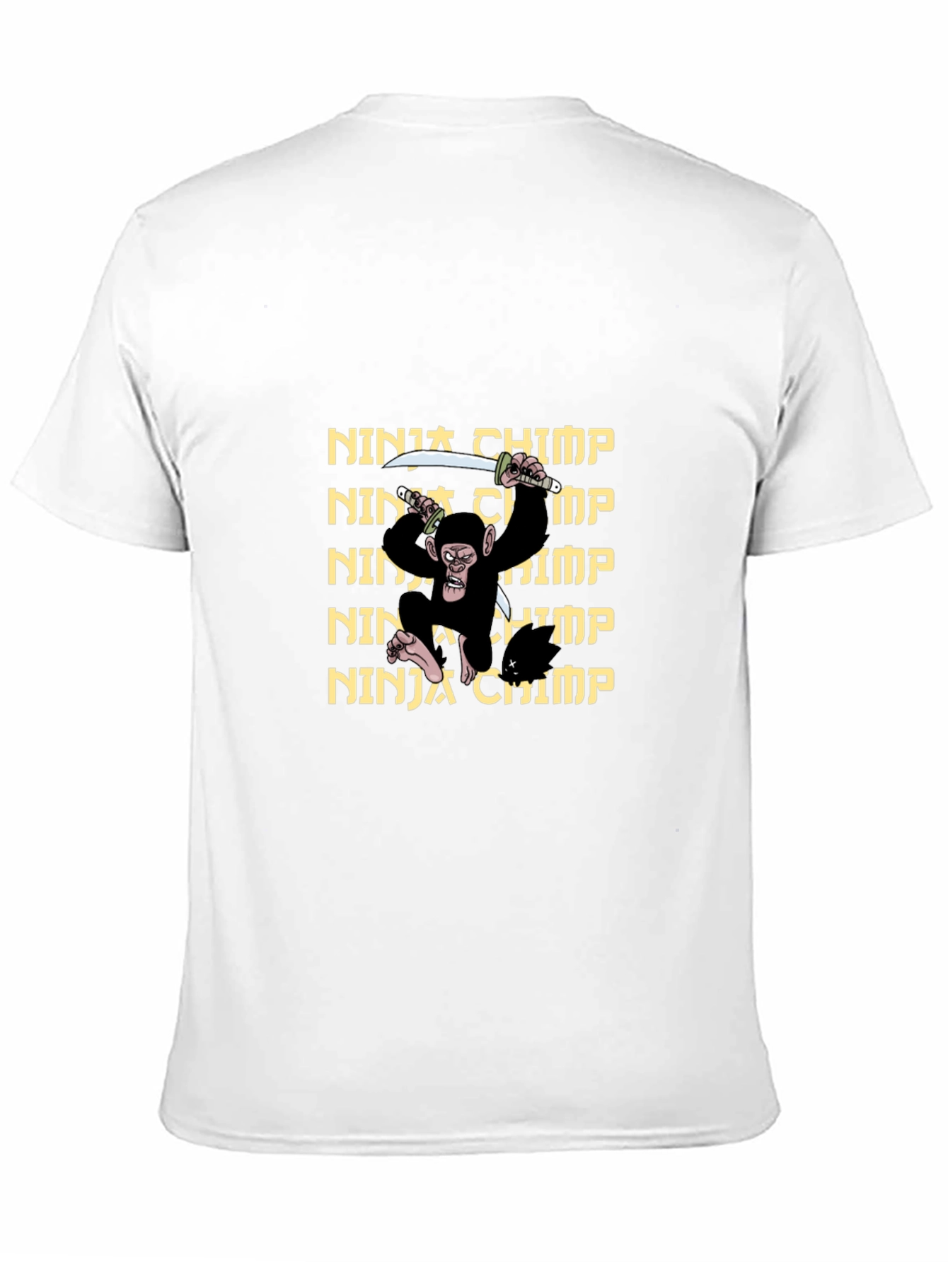 Ninja Chimp Graphic T-Shirt - Black
