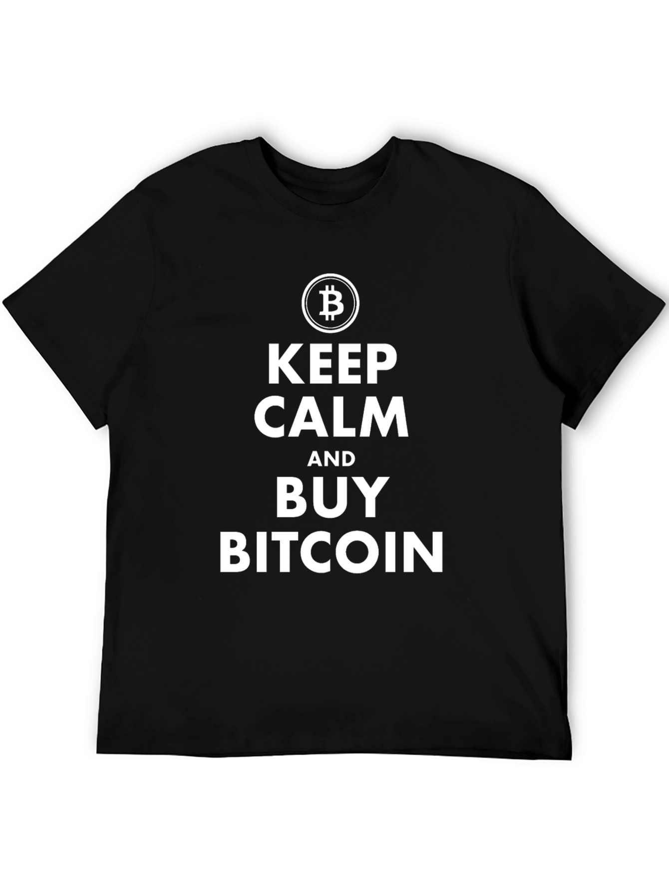 Keep Calm and Buy Bitcoin Black T-Shirt