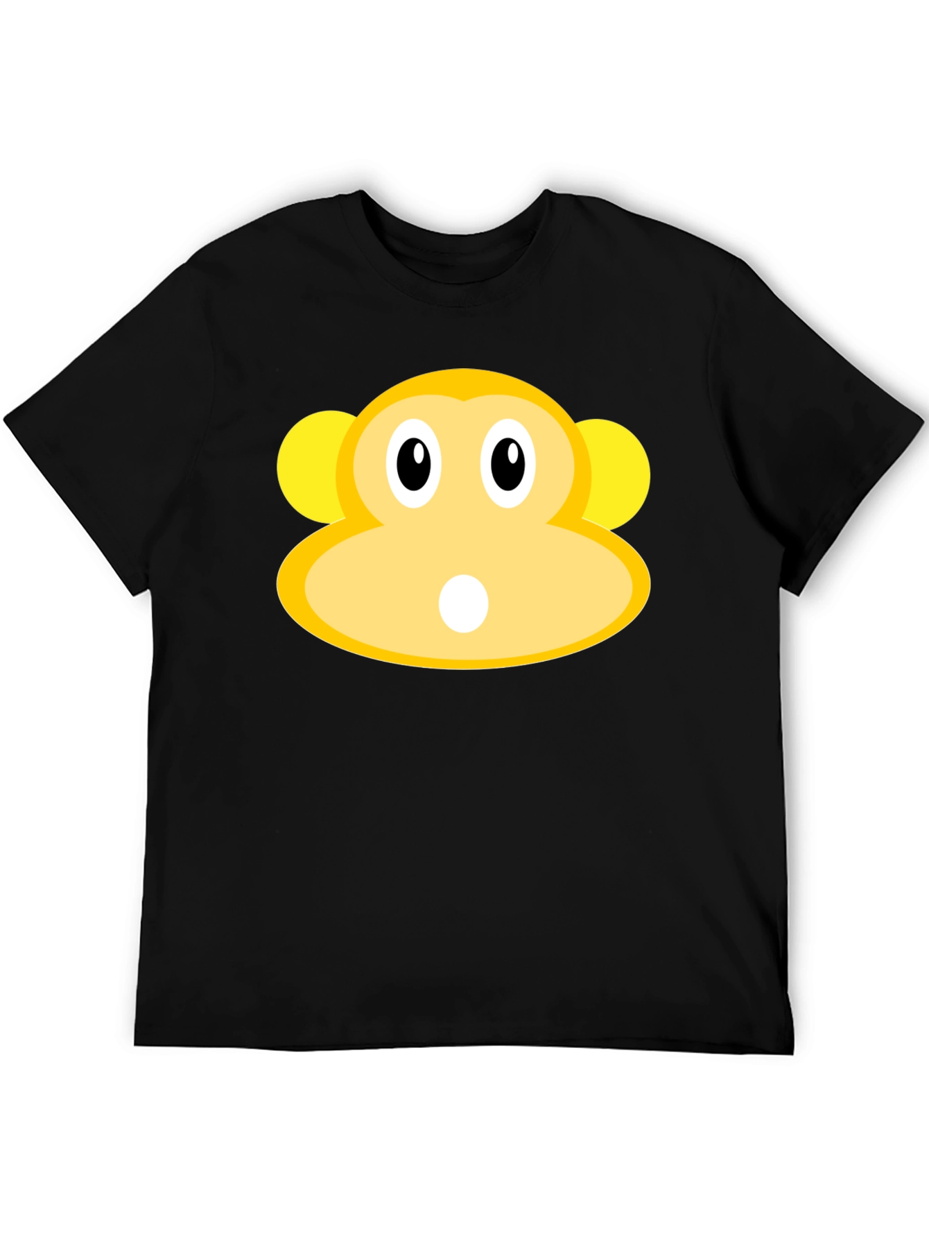 Monkey Face Graphic Tee - Black T-Shirt