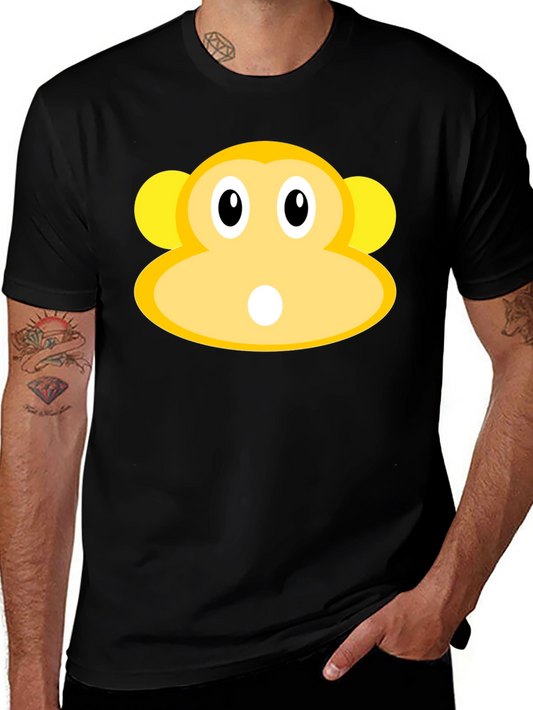Monkey Face Graphic Tee - Black T-Shirt