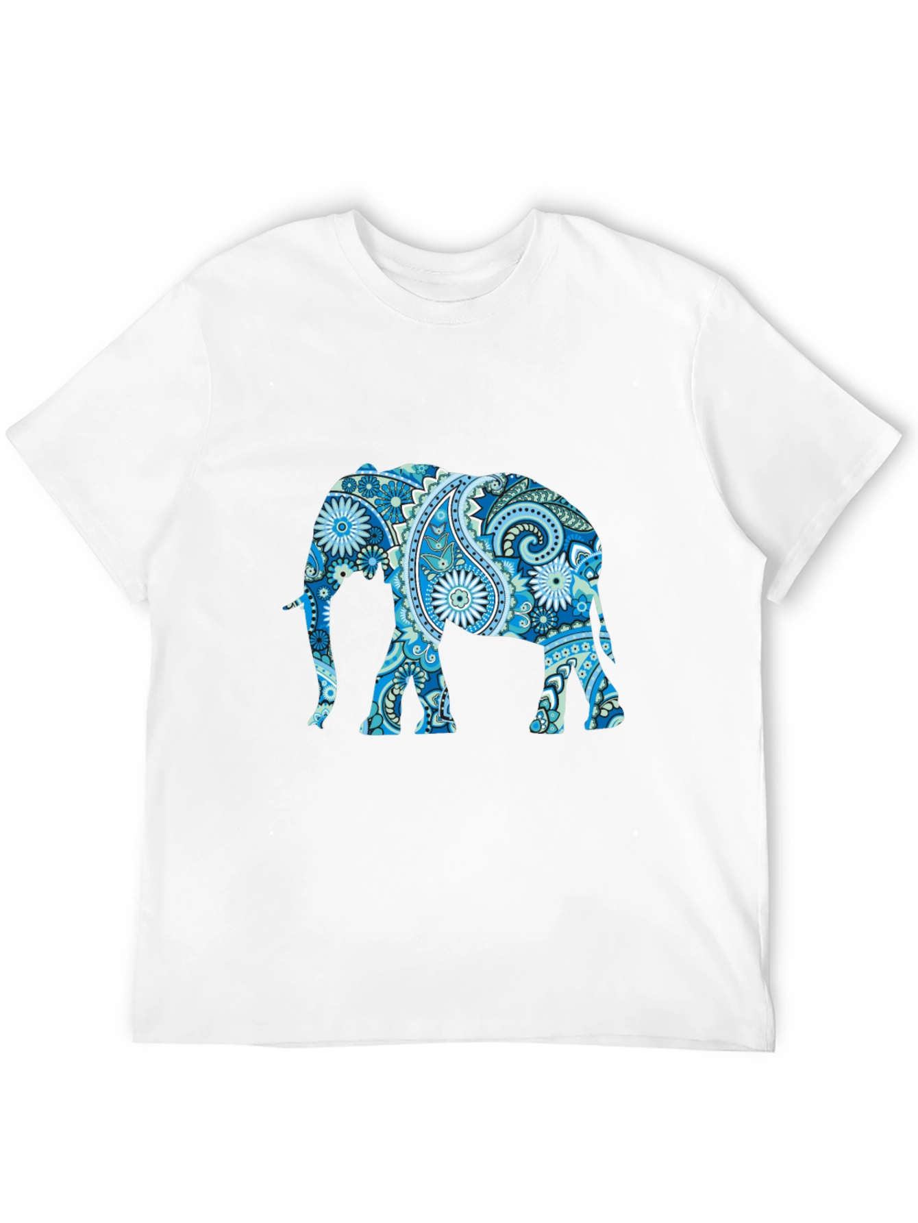 Elephant Paisley Print T-Shirt