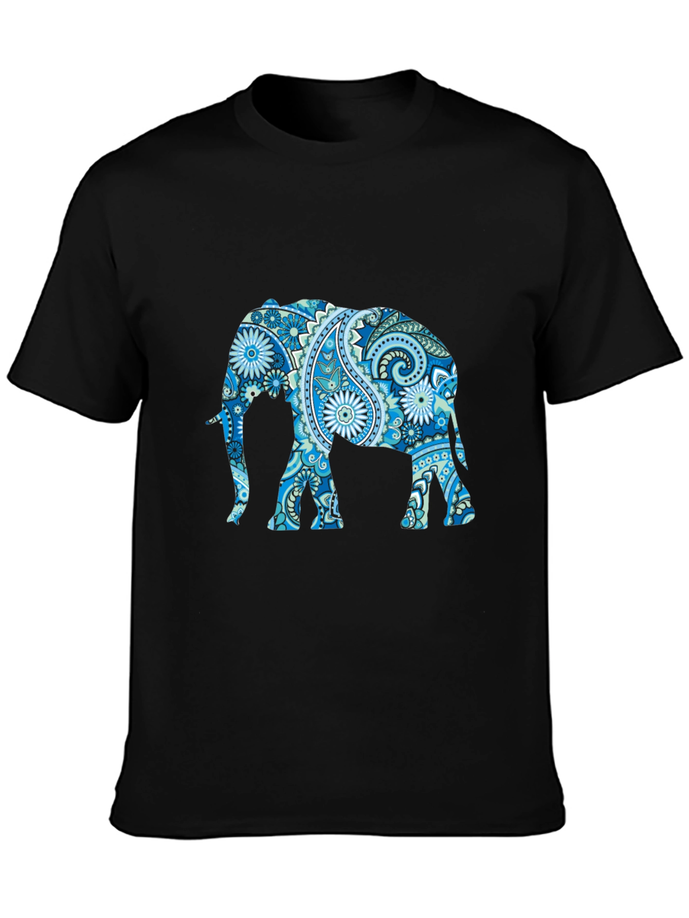 Elephant Paisley Print T-Shirt