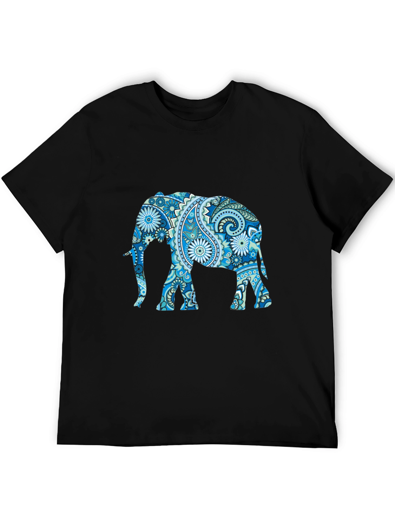 Elephant Paisley Print T-Shirt