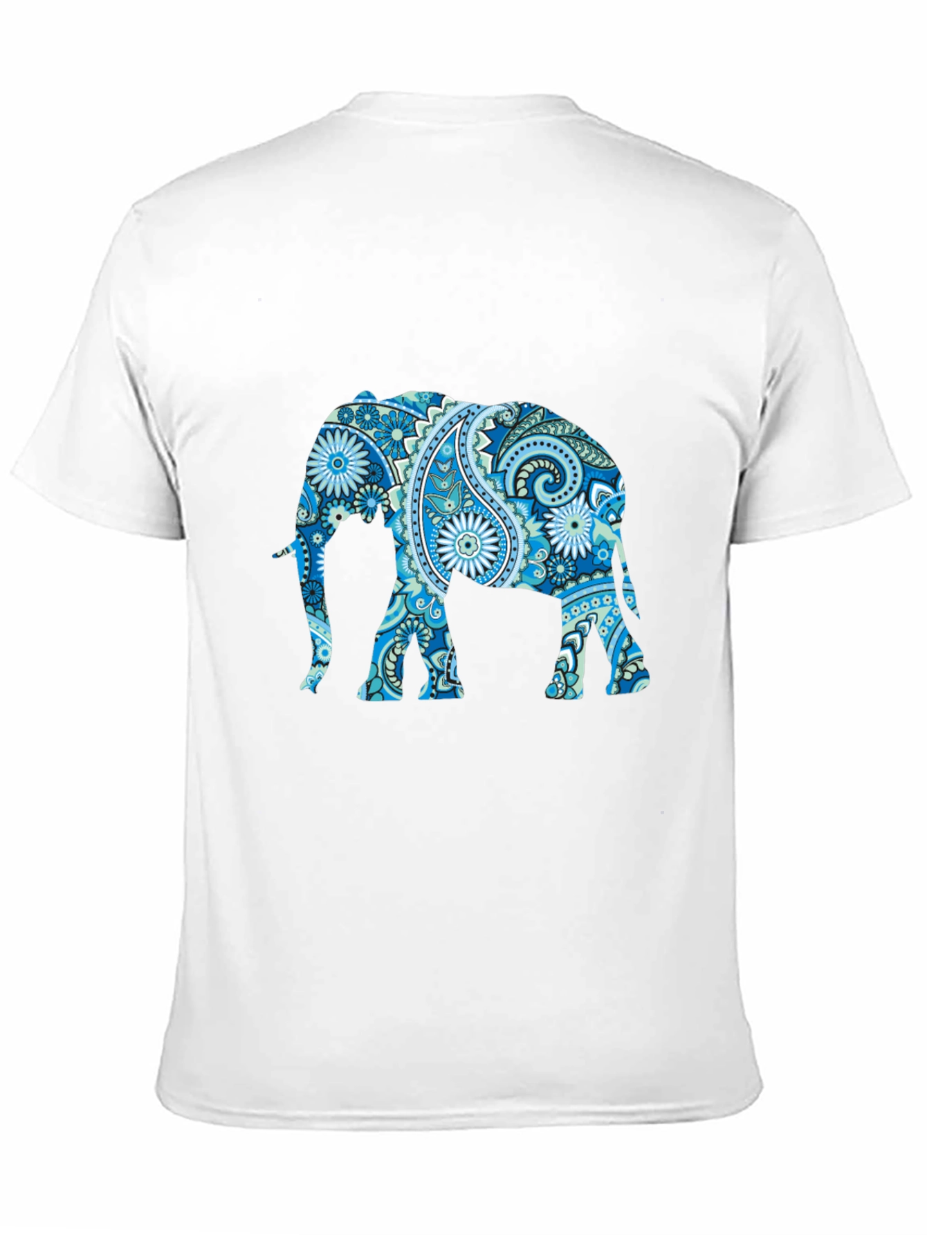 Elephant Paisley Print T-Shirt