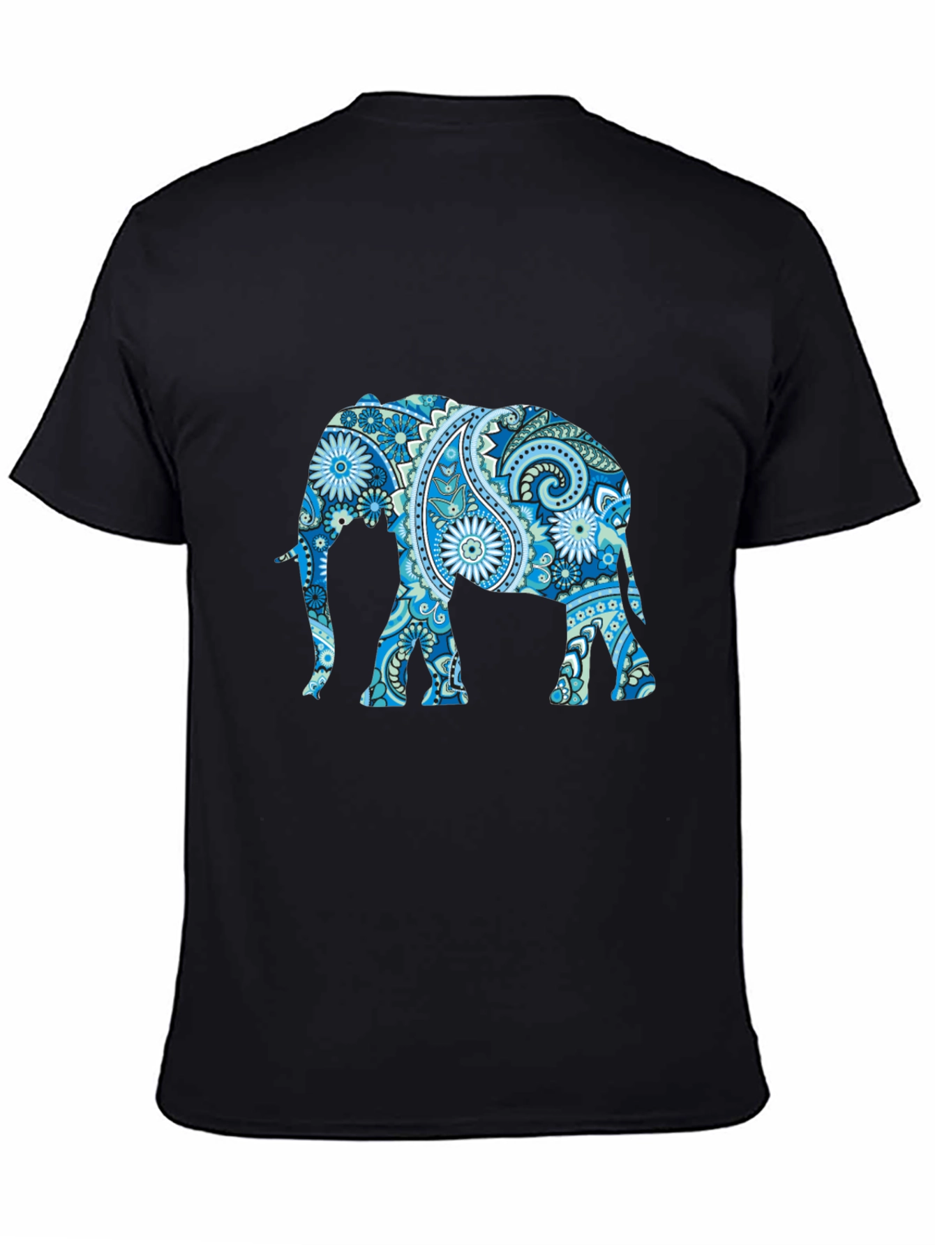 Elephant Paisley Print T-Shirt
