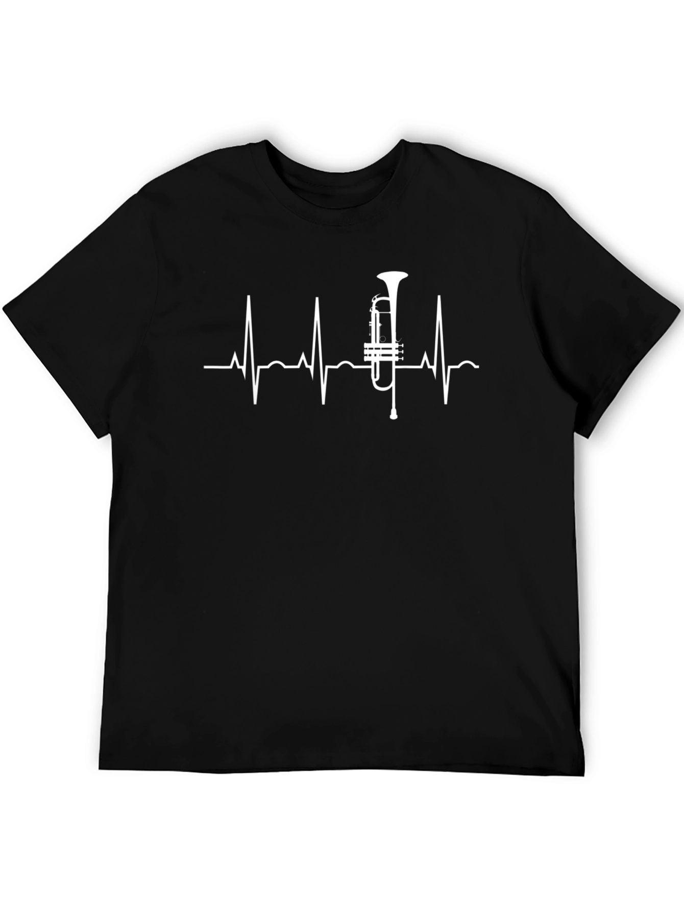 Trumpet Heartbeat T-Shirt - Musician Gift