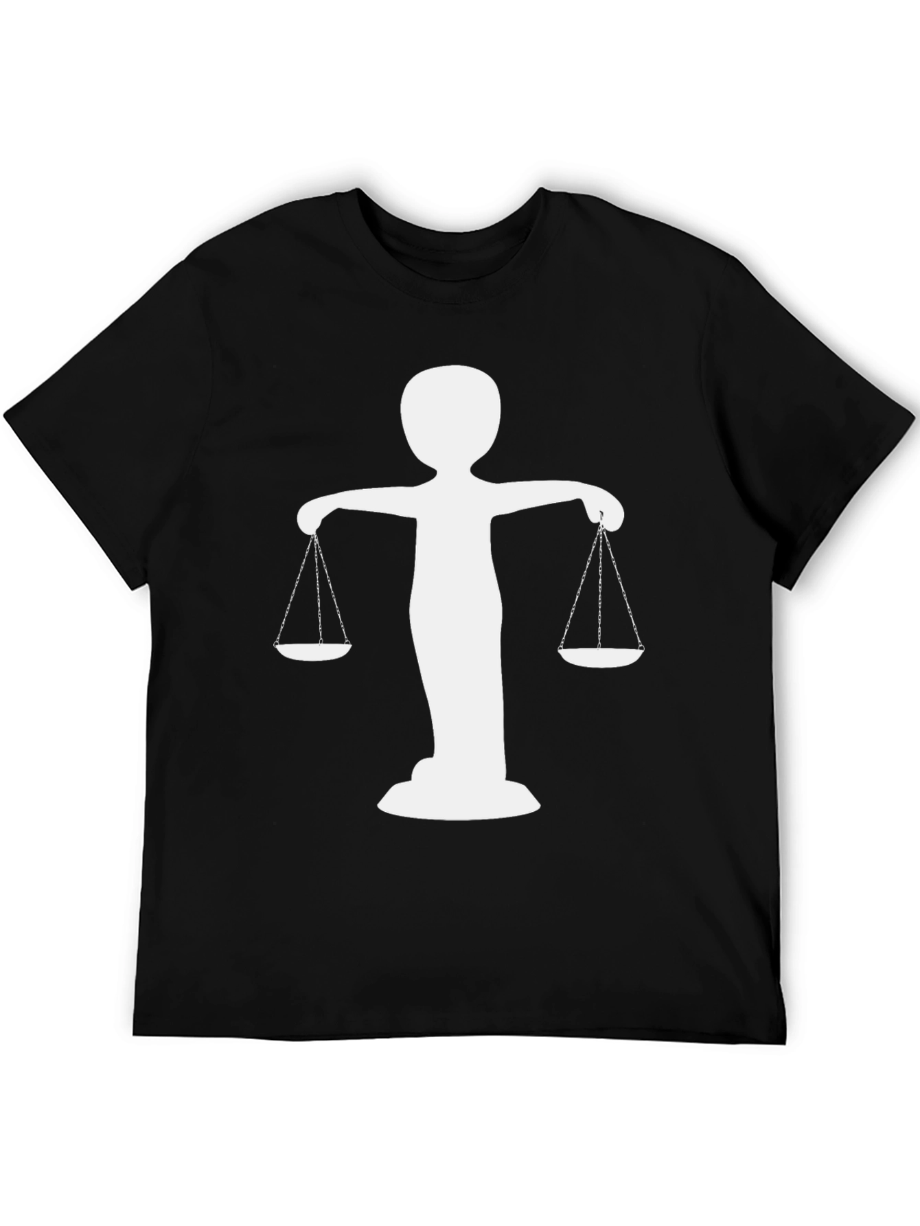 Scales of Justice Graphic Tee - Mens Black T-Shirt