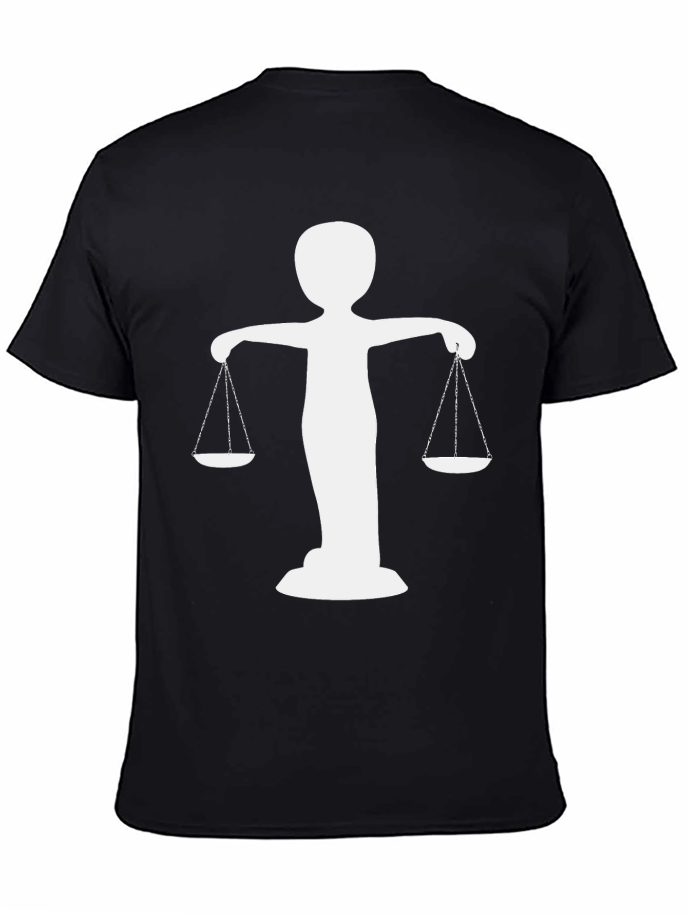 Scales of Justice Graphic Tee - Mens Black T-Shirt
