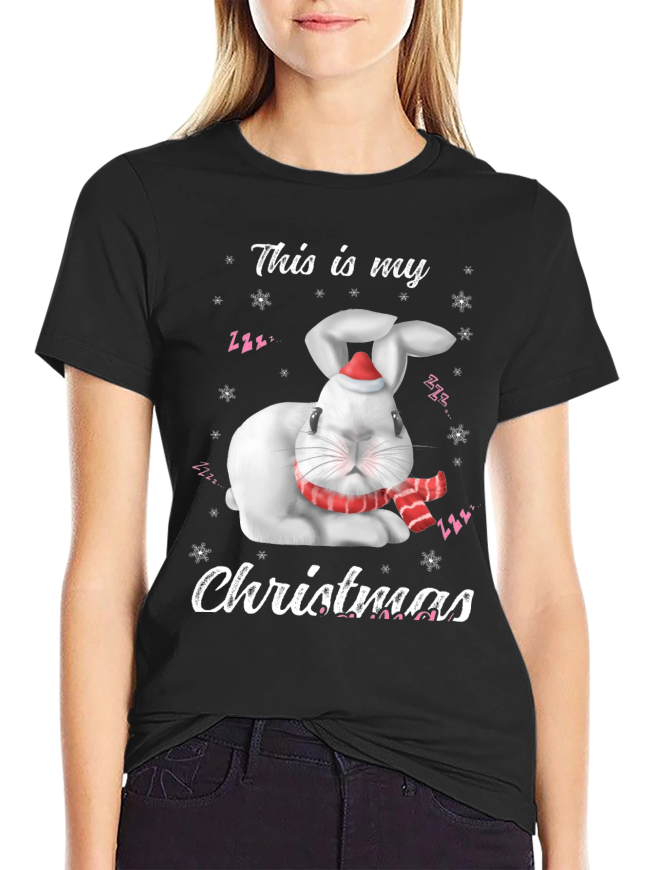 Cute Rabbit Christmas T-Shirt